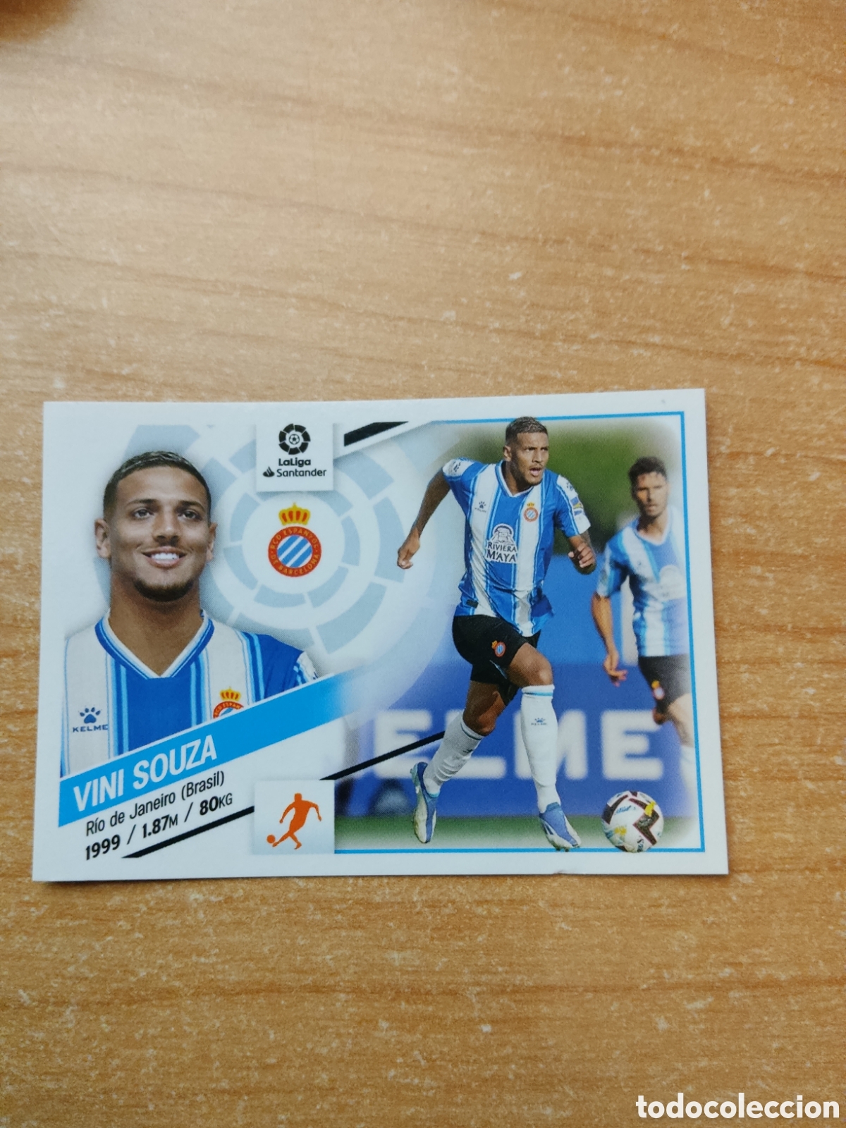 Cromos de f&uacute;tbol: 12 VINI SOUZA ULTIMO FICHAJE ESPANYOL LIGA ESTE 2022 2023