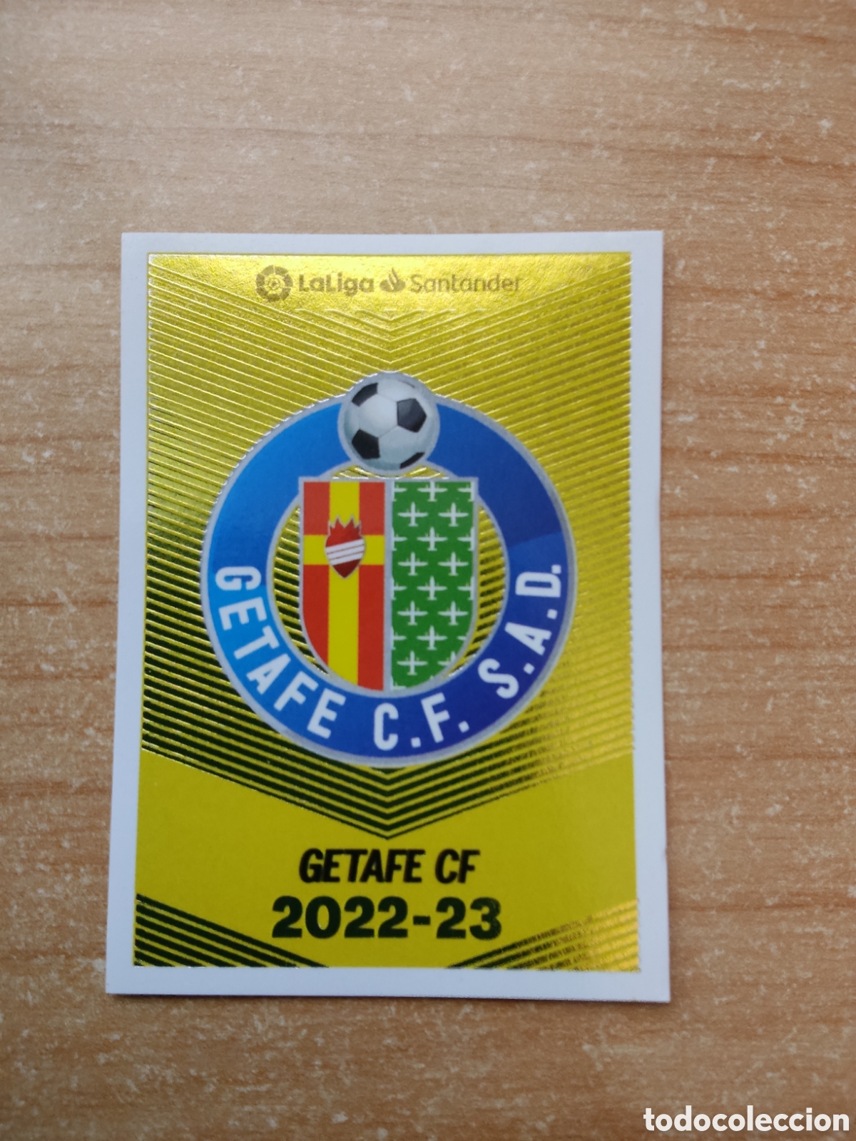 Cromos de f&uacute;tbol: 1 ESCUDO GETAFE LIGA ESTE 2022 2023