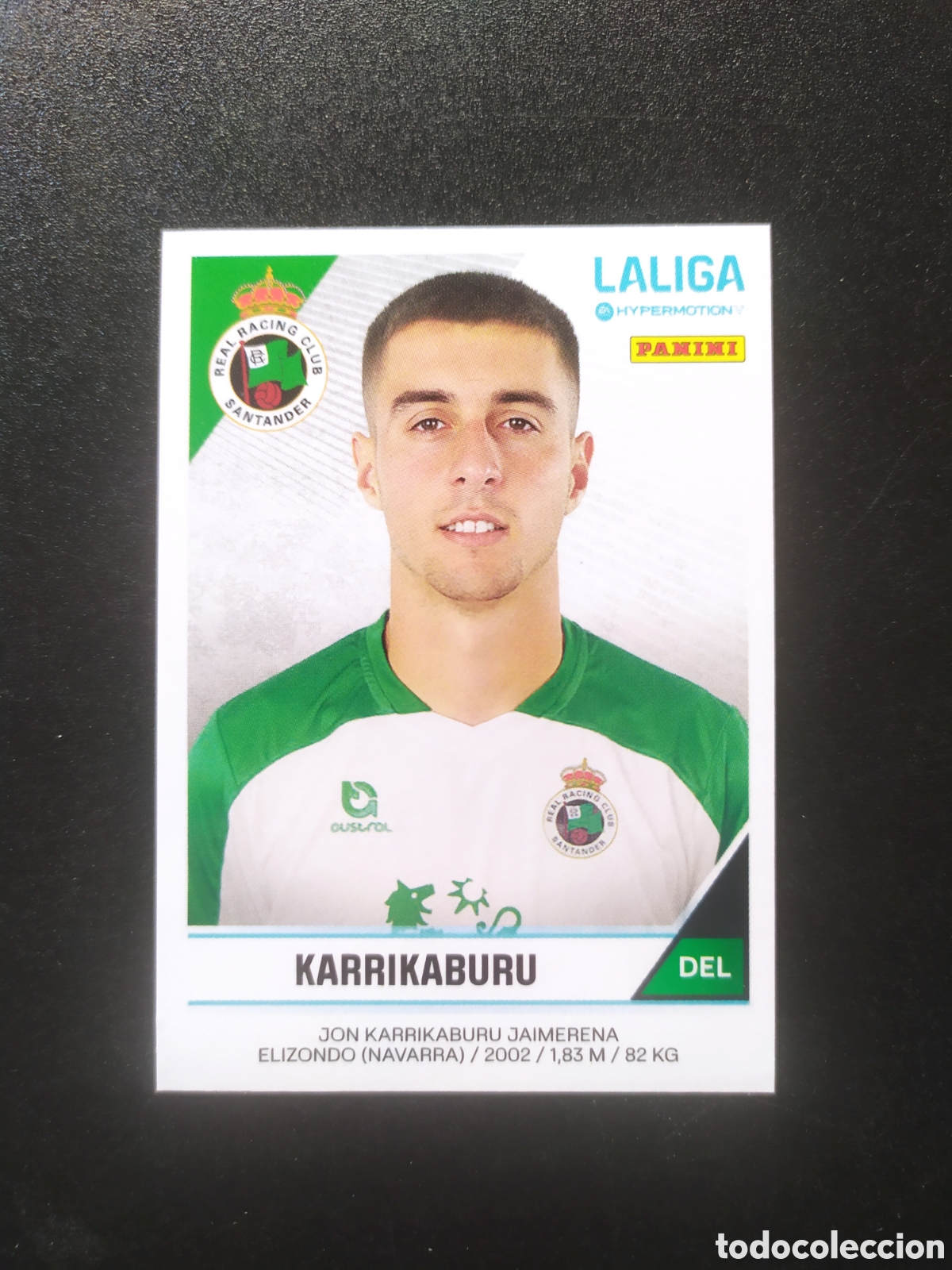 Cromos de f&uacute;tbol: Liga Hypermotion 2024 2025 24 25 panini Karrikaburu n&deg; 361A 361 A Racing Santander