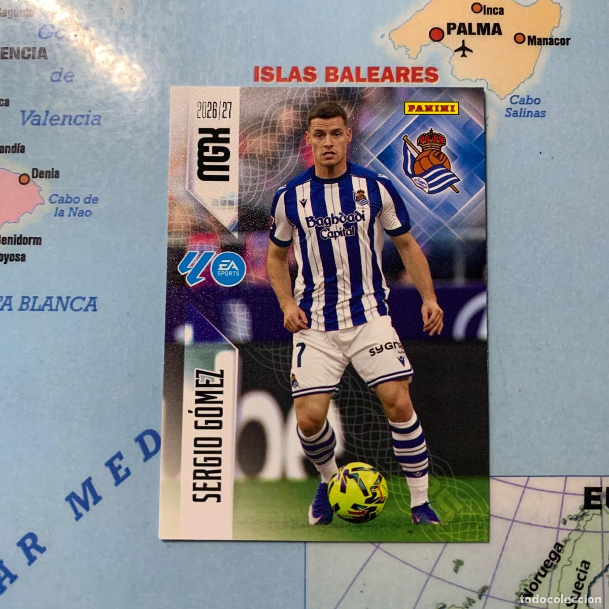Cromos de f&uacute;tbol: Sergio Gomez n&uacute;mero 313 de la Real Sociedad megacracks 26-27 2026-2027