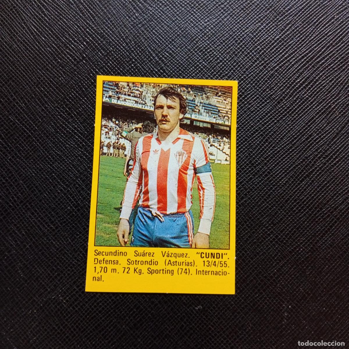 Cromos de Futebol: CUNDI SPORTING GIJON CROMO SUPER ROLLAN 1984 CROMO FUTBOL LIGA 84 - DESPEGADO - A149 PG7