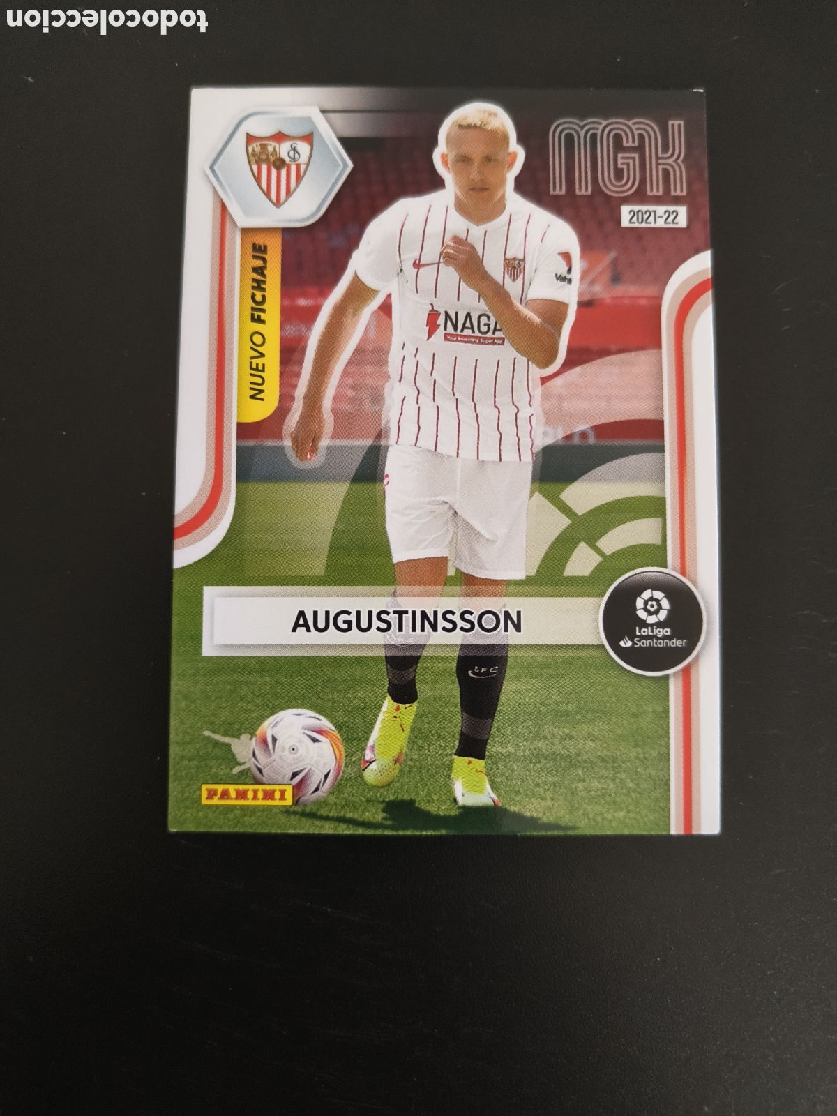 Cromos de f&uacute;tbol: Megacracks 2021/22 463 Augustinsson Sevilla Nuevo Fichaje