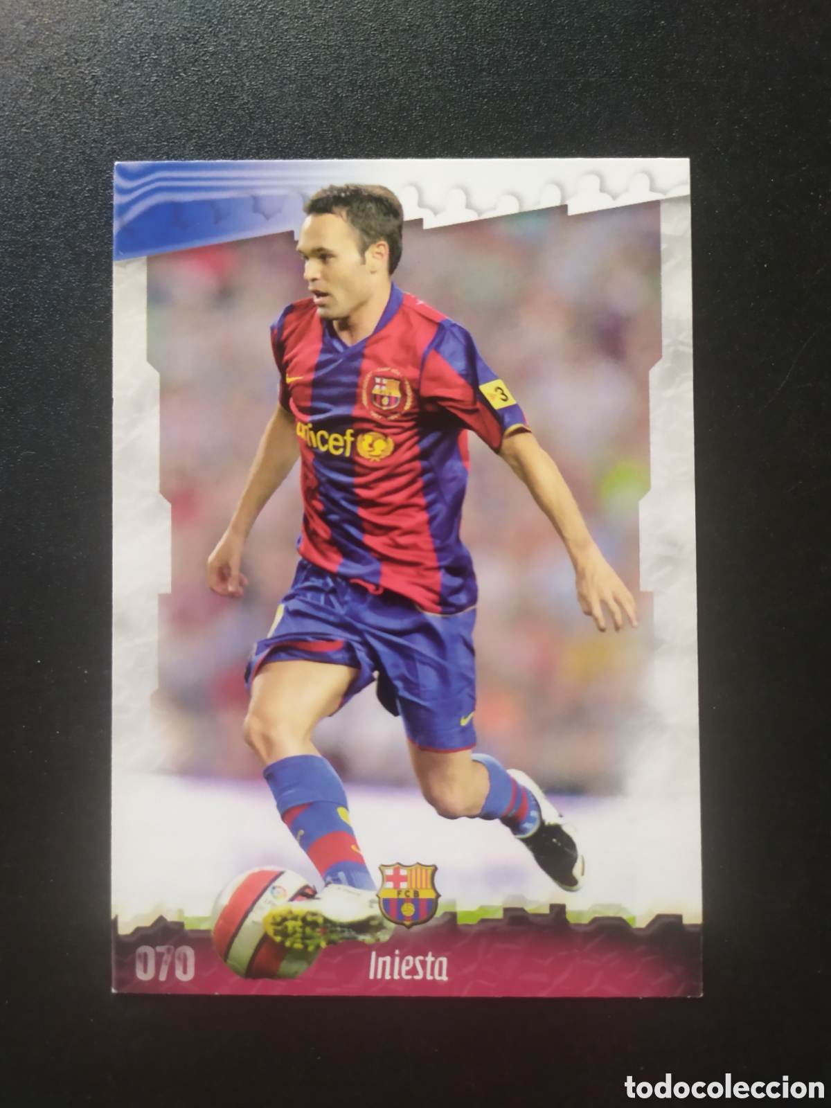 Cromos de f&uacute;tbol: Mundicromo fichas Liga 2008 2009 08 09 Iniesta 4 digitos n&deg; 70 Barcelona