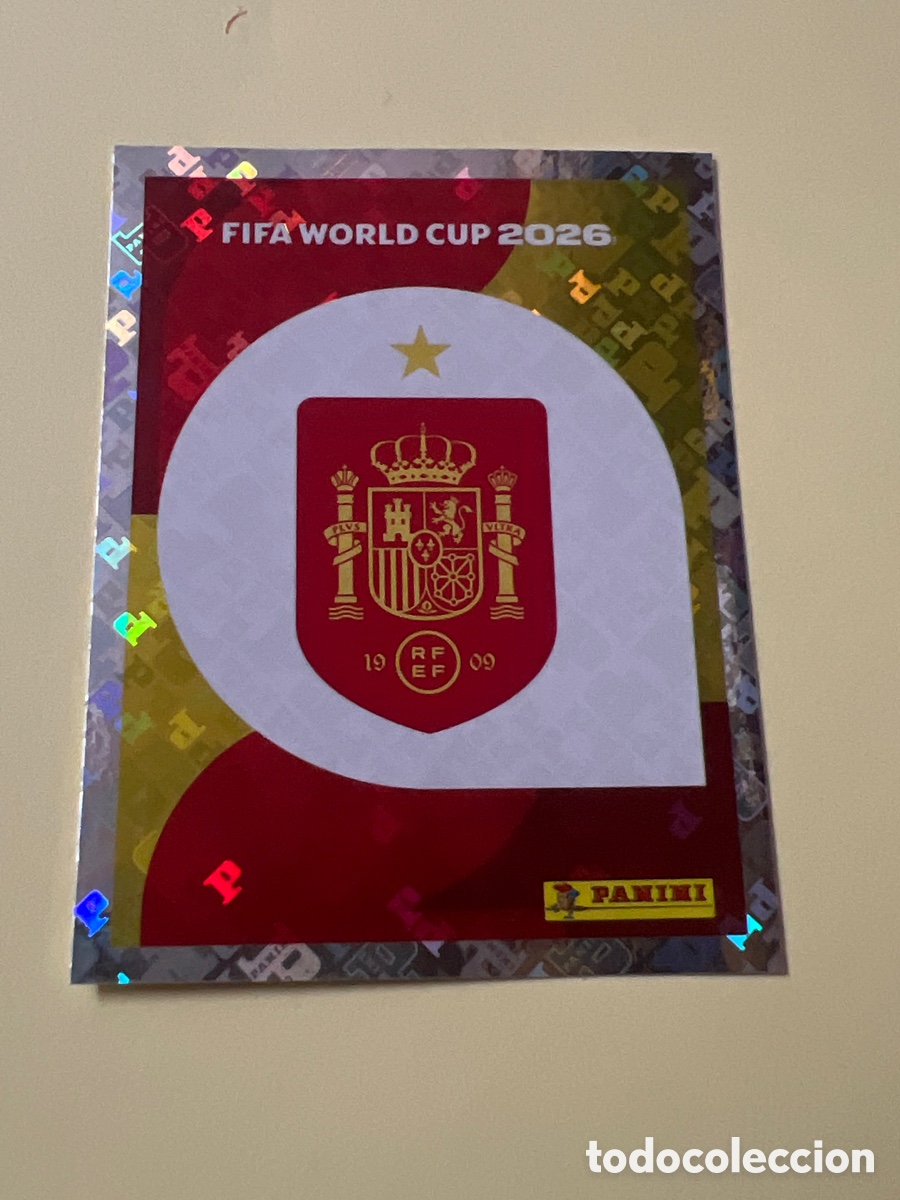 Cromos de f&uacute;tbol: C5533. PANINI - MUNDIAL FIFA WORLD CUP 2026 - 26 - ESCUDO ESPA&Ntilde;A - ESP 1 - NUNCA PEGADO