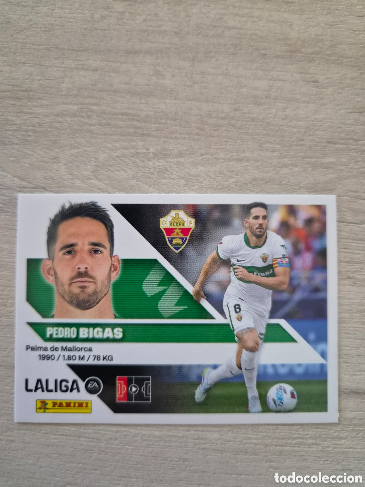 Cromos de f&uacute;tbol: N&deg;7 Elche Bigas Liga Este 26/27