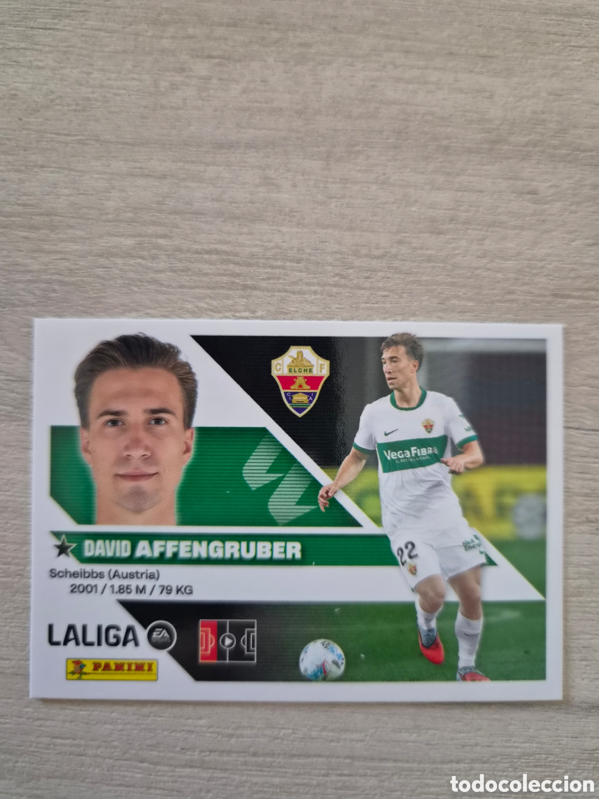 Cromos de f&uacute;tbol: N&deg;8 Elche Affengruber Liga Este 26/27