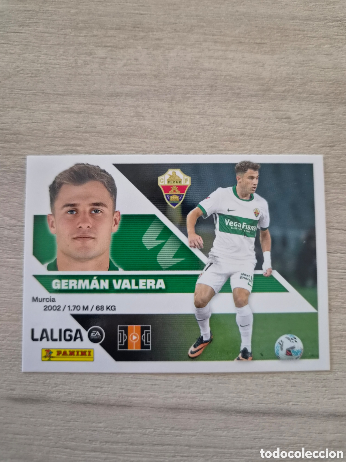 Football Stickers: N&deg;10 Elche German Valera Liga Este 26/27