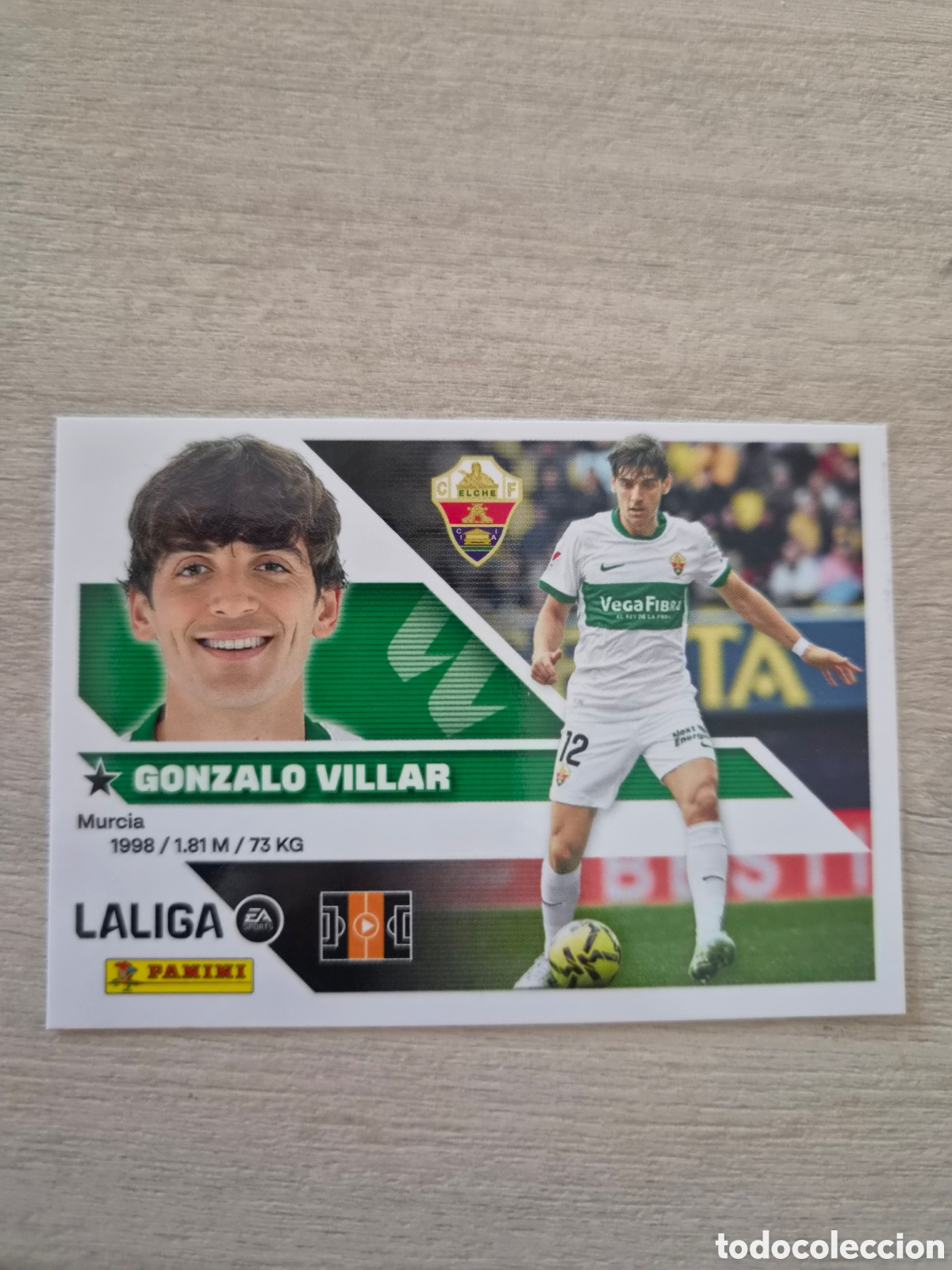 Football Stickers: N&deg;12 Elche Gonzalo Villar Liga Este 26/27