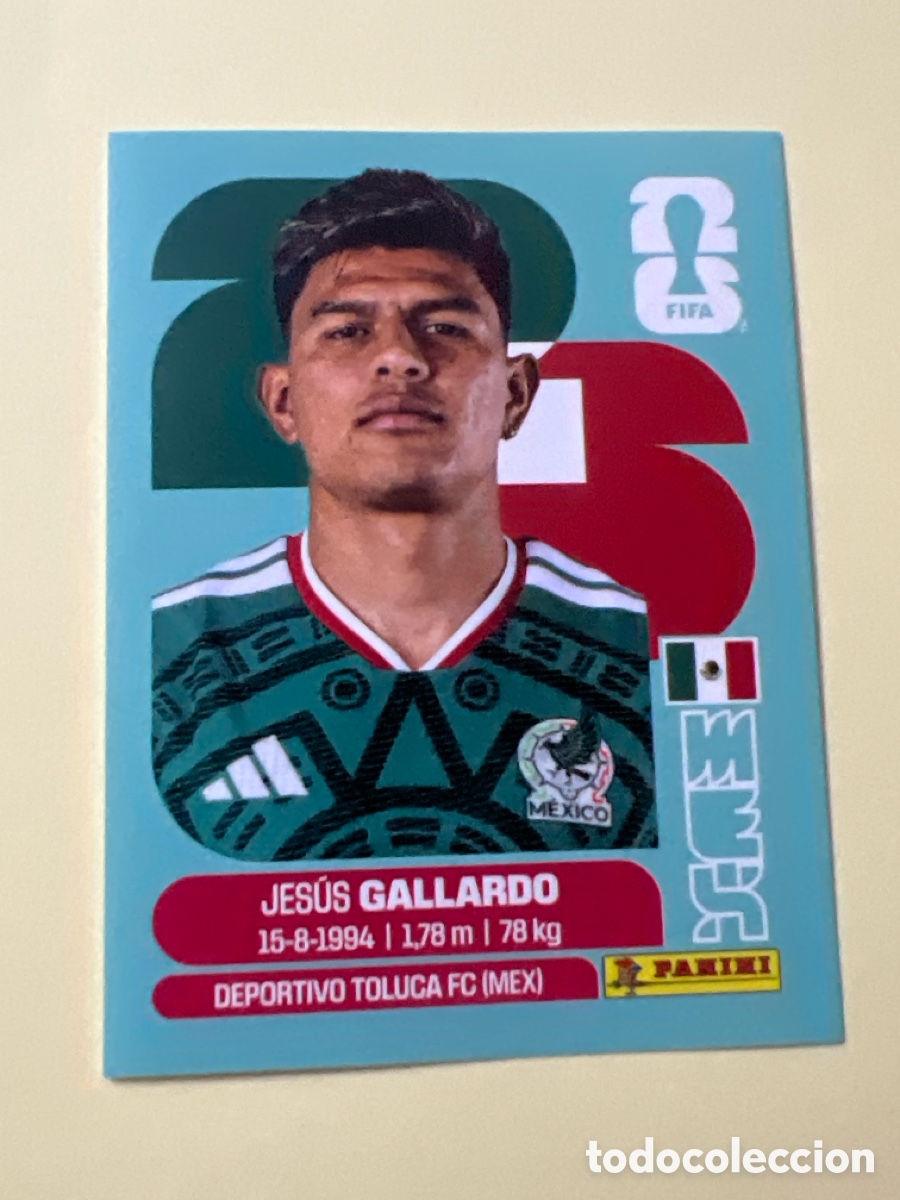Football Stickers: C5541. GALLARDO M&Eacute;XICO MEX 6 MUNDIAL F&Uacute;TBOL 2026 FIFA WORLD CUP PANINI SIN PEGAR