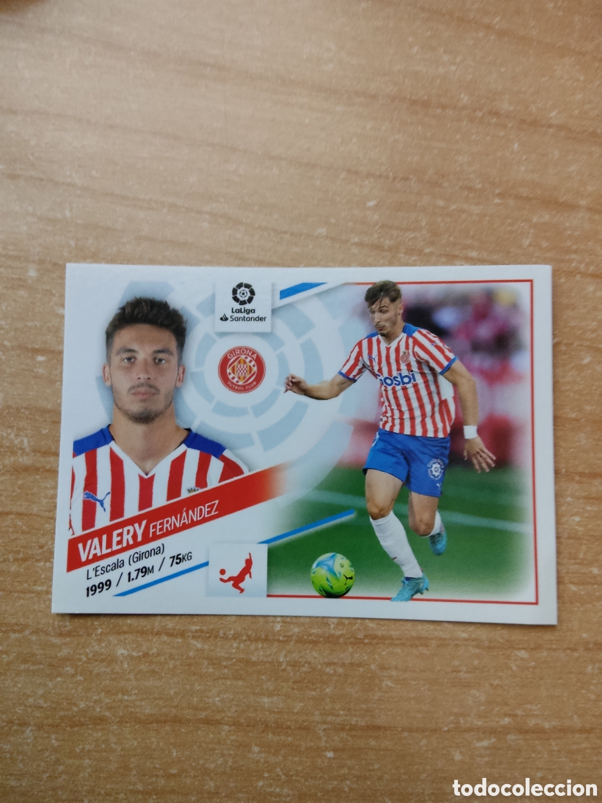 Football Stickers: 9 VALERY FERNANDEZ GIRONA LIGA ESTE 2022 2023