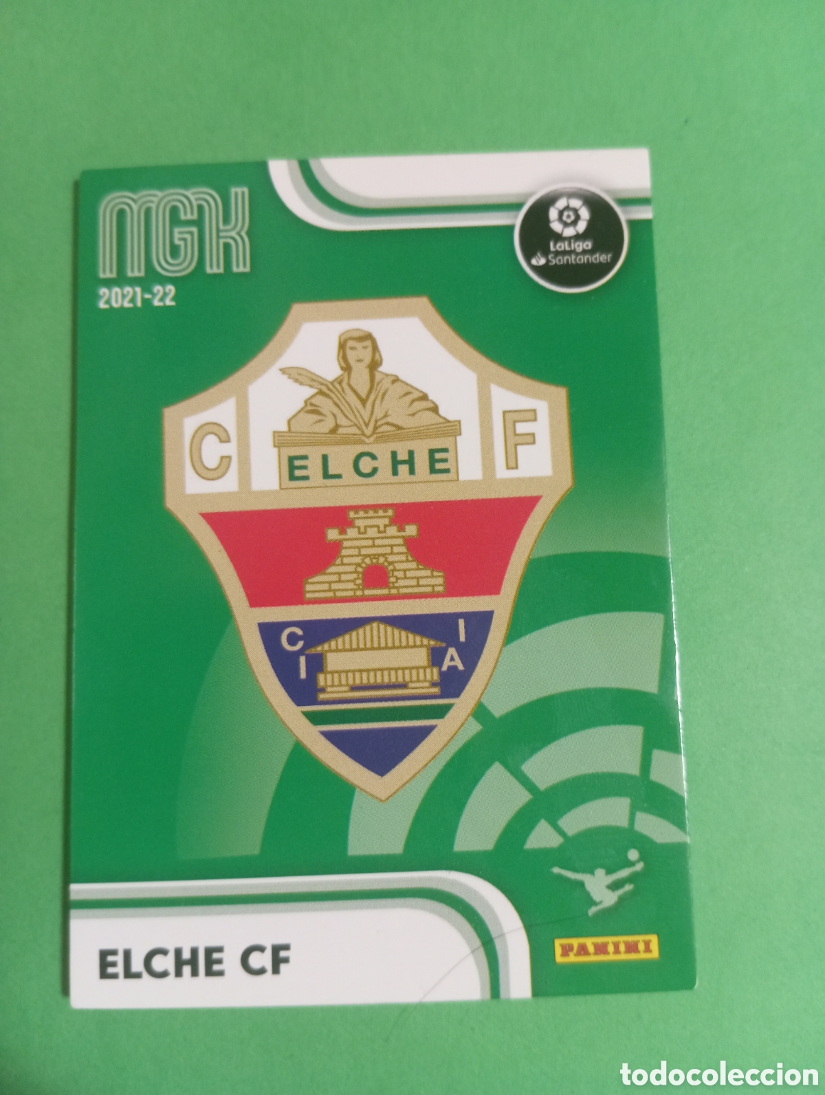 Football Stickers: Escudo del Elche n&deg;127 / PANINI MEGACRACKS 2021/2022