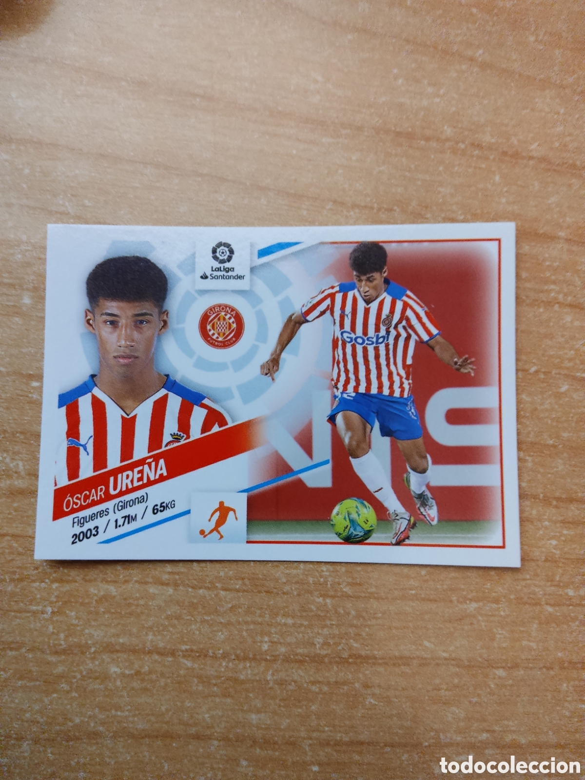 Figurine di Calcio: 13 B OSCAR URE&Ntilde;A GIRONA LIGA ESTE 2022 2023