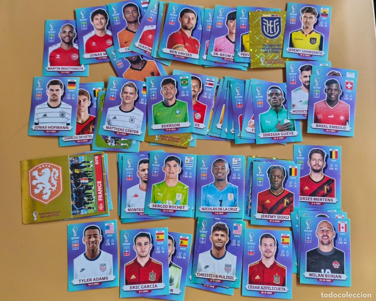 Figurine di Calcio: qatar 2022, fifa world cup. contiene 70 cromos