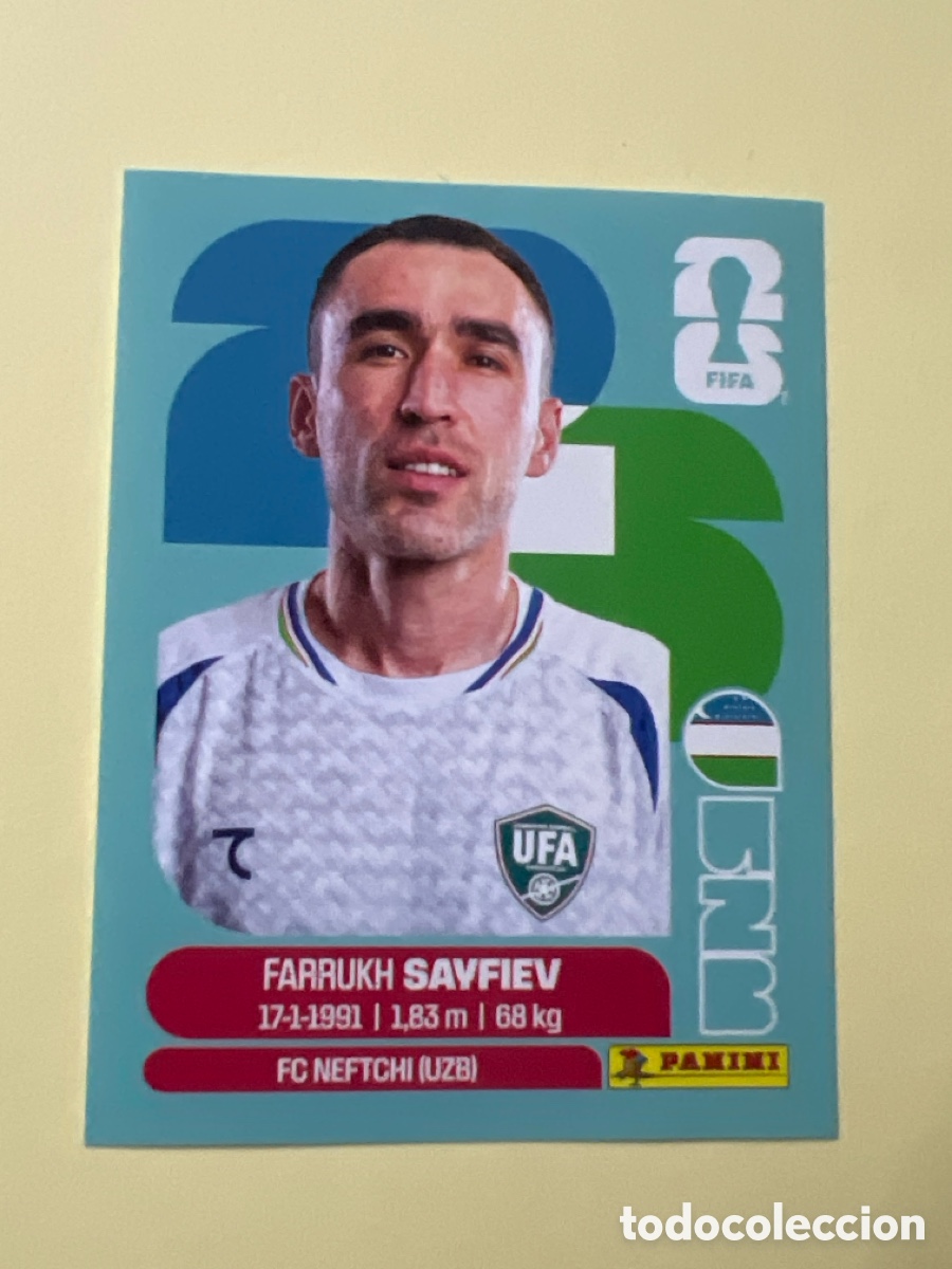 Cromos de f&uacute;tbol: C5548. CROMO FIFA WORLD CUP 2026. PANINI. FARRUKH SAYFIEV. UZB 3