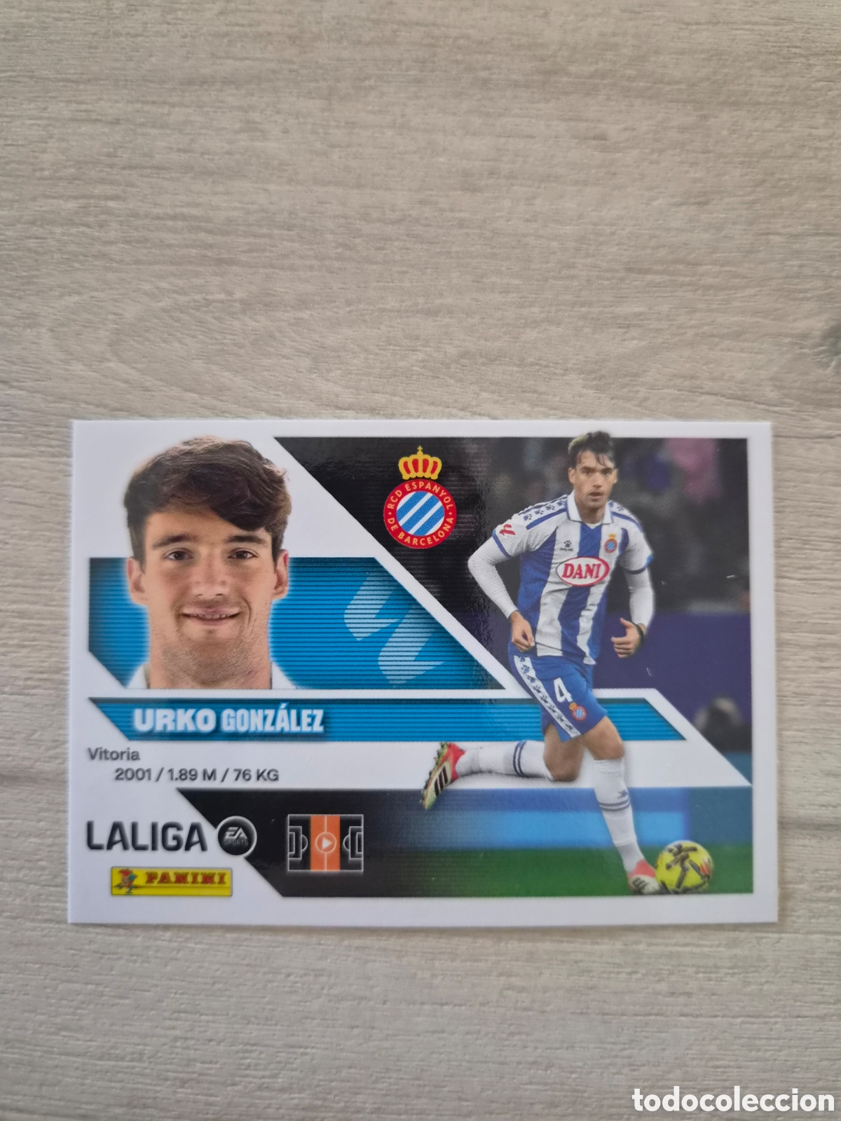 Cromos de f&uacute;tbol: N&deg;12 Espanyol Urko Liga Este 26/27