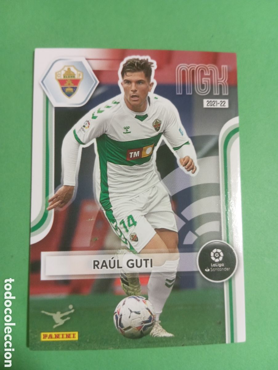 Cromos de f&uacute;tbol: Ra&uacute;l Guti Elche n&deg;140 / PANINI MEGACRACKS 2021/2022