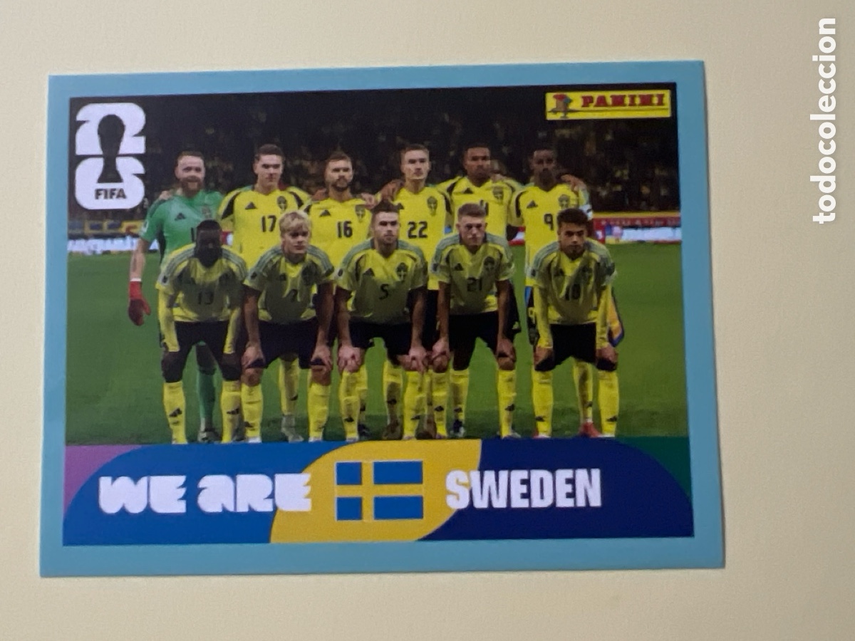 Cartes &agrave; collectionner de Football: C5558. SWE 13 Alineaci&oacute;n equipo plantilla, Suecia, Panini FIFA World Cup Mundial 2026 Sticker