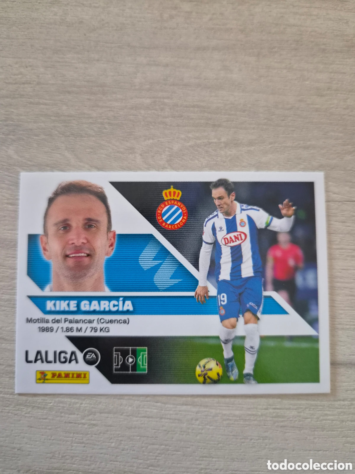Cromos de f&uacute;tbol: N&deg;19 Espanyol Kike Garc&iacute;a Liga Este 26/27