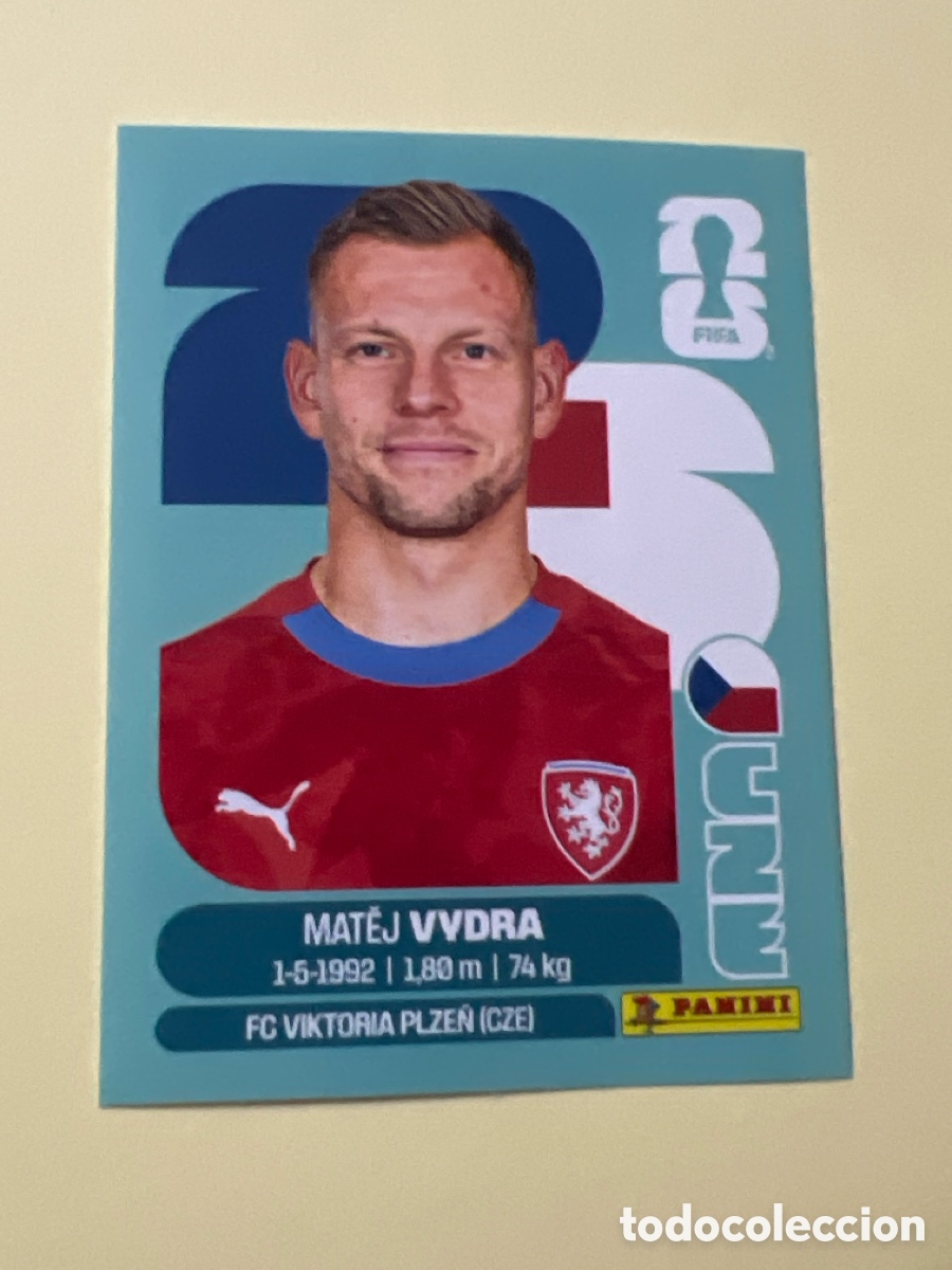 Cromos de f&uacute;tbol: C5560. CROMO FIFA WORLD CUP 2026. PANINI. MATEJ VYDRA. CZE 15