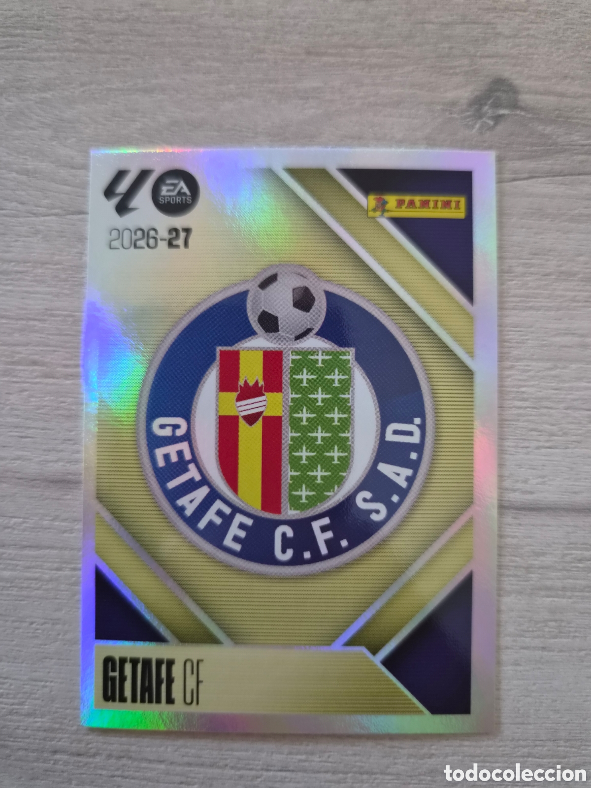 Cromos de f&uacute;tbol: N&deg;1 Getafe Escudo Liga Este 26/27