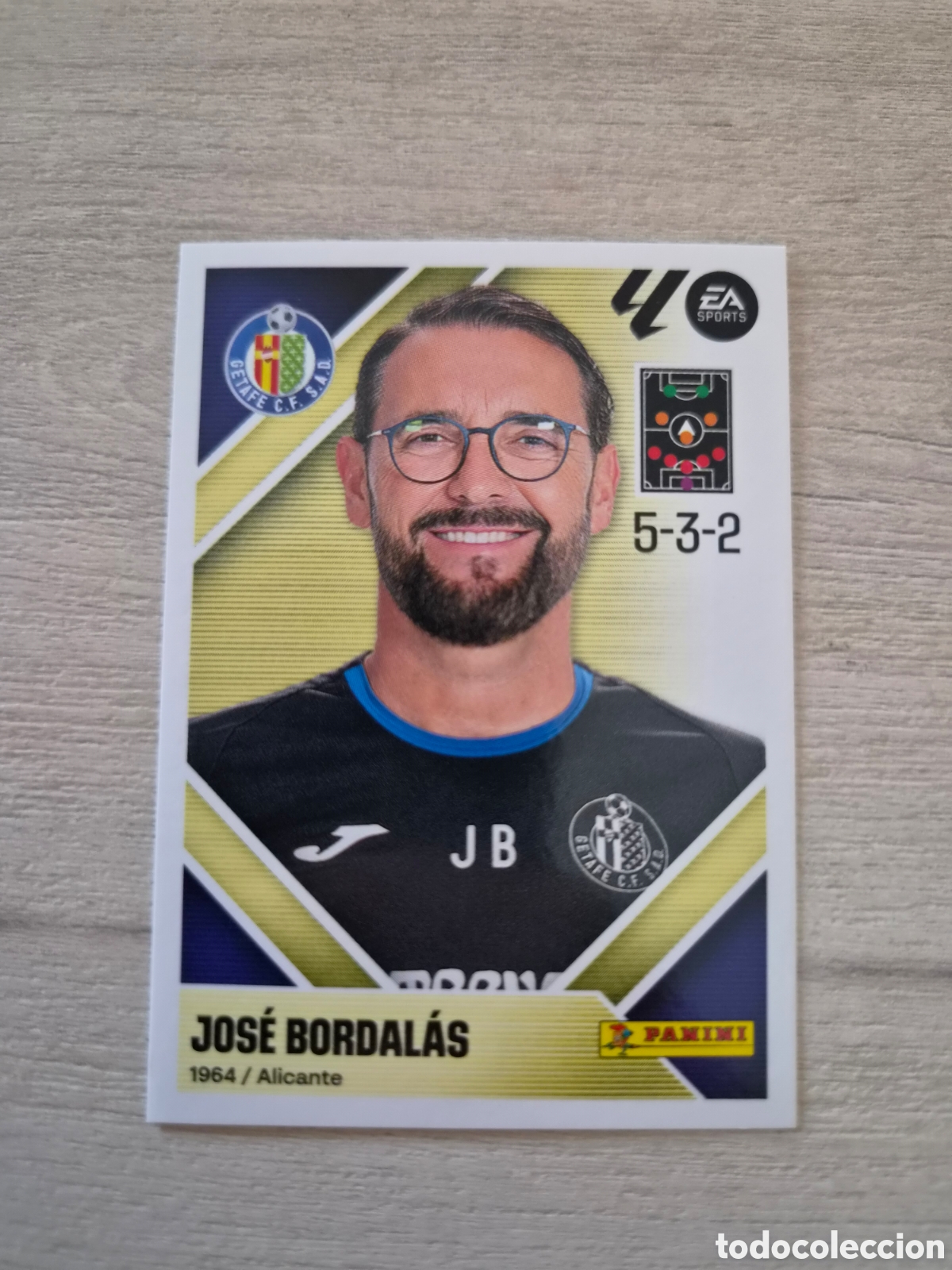 Cromos de f&uacute;tbol: N&deg;2 Getafe Jos&eacute; Bordalas Liga Este 26/27