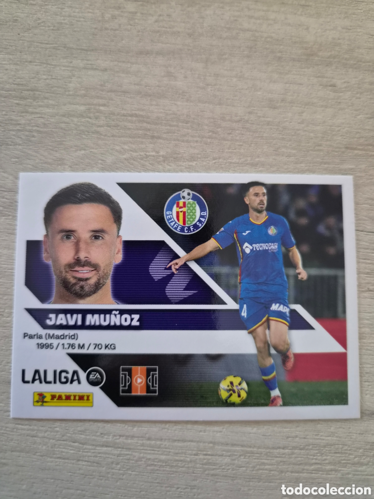 Cromos de f&uacute;tbol: N&deg;12 Getafe Javi Mu&ntilde;oz Liga Este 26/27