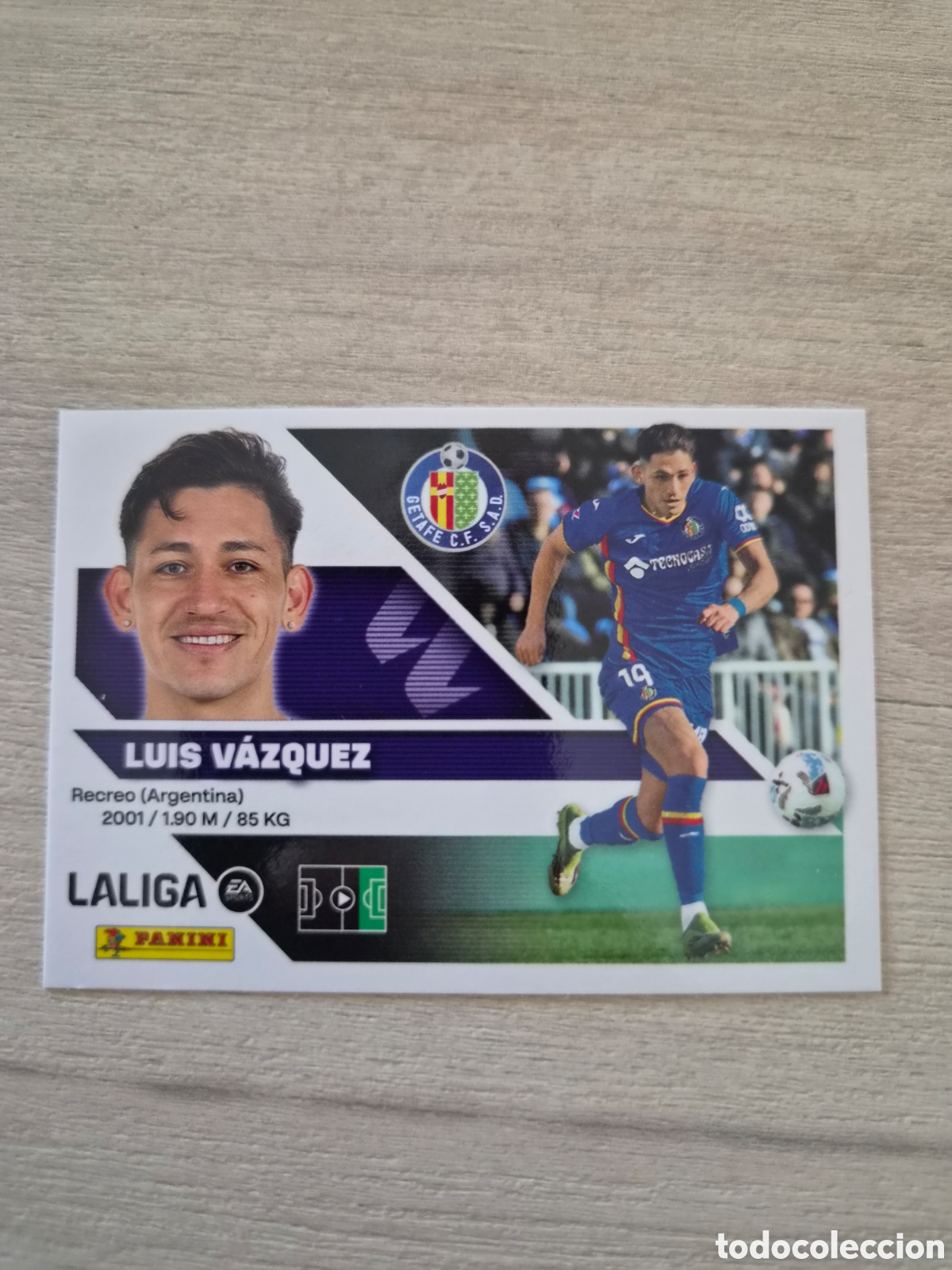 Cromos de f&uacute;tbol: N&deg;19 Getafe Luis V&aacute;zquez Liga Este 26/27