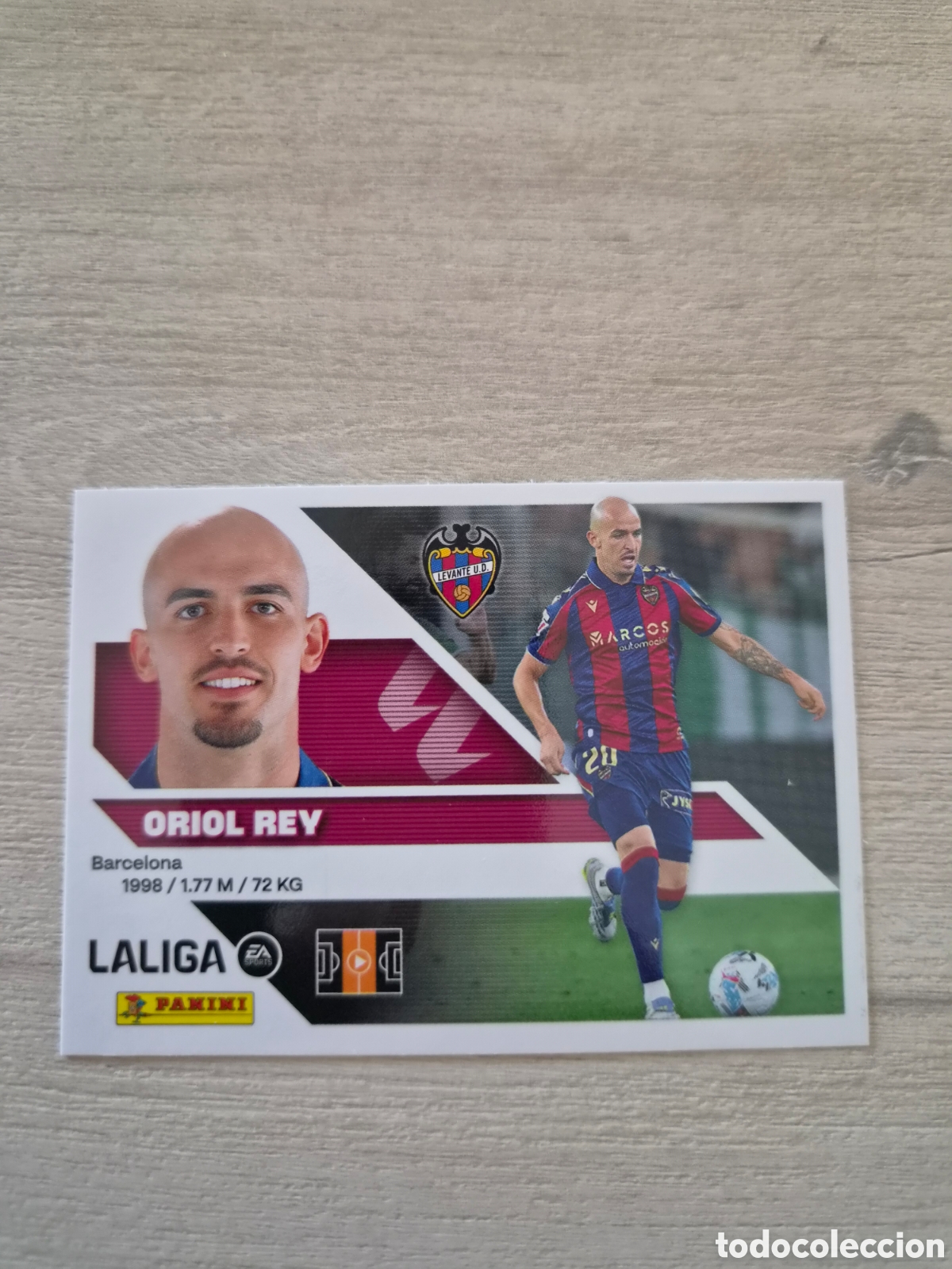 Cromos de Futebol: N&deg;11 Levante Oriol Rey Liga Este 26/27