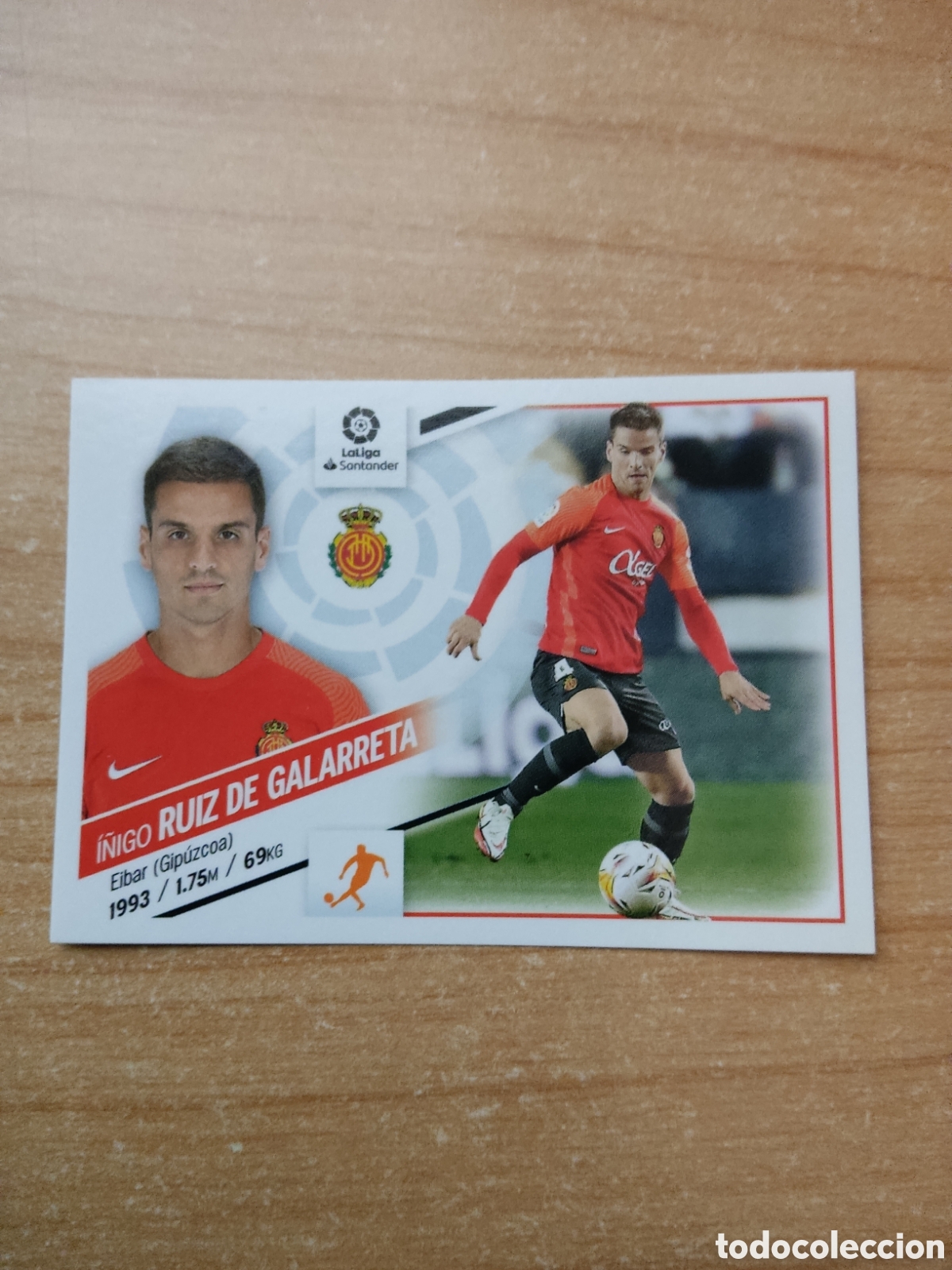 Football Stickers: 14 &Iacute;&Ntilde;IGO RUIZ DE GALARRETA MALLORCA LIGA ESTE 2022 2023