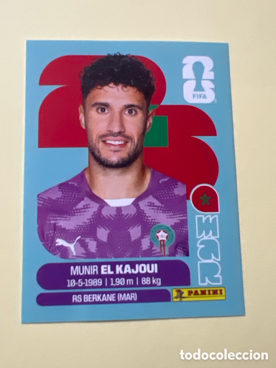 Cromos de f&uacute;tbol: C5574. Fifa World Cup 26 Mundial 2026 MAR 3 Marruecos Munir El Kajoui