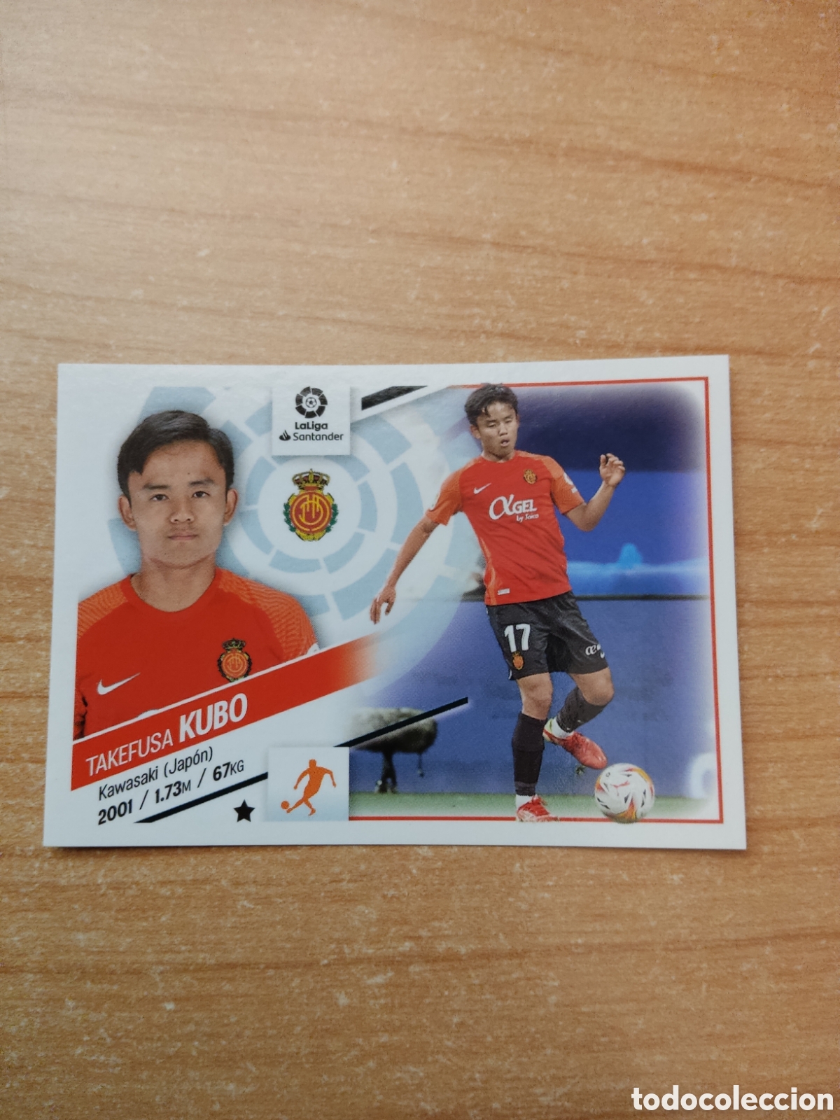 Cromos de f&uacute;tbol: 15 TAKEFUSA KUBO MALLORCA LIGA ESTE 2022 2023