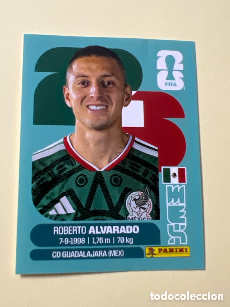Cromos de f&uacute;tbol: C5575. ALVARADO M&Eacute;XICO MEX 19 MUNDIAL F&Uacute;TBOL 2026 FIFA WORLD CUP PANINI SIN PEGAR