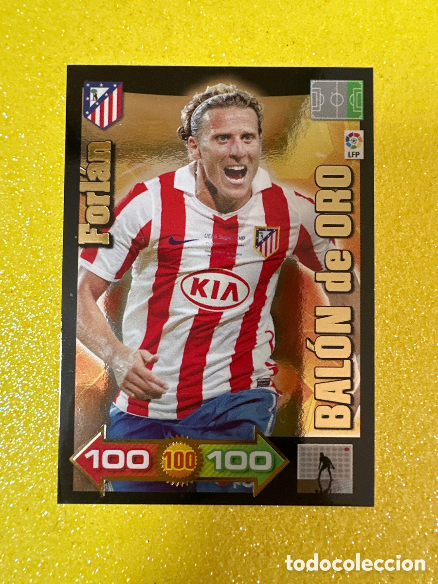 Cromos de f&uacute;tbol: FORL&Aacute;N (AT.MADRID) BAL&Oacute;N DE ORO ADRENALYN LIGA 2010-2011 10 11 PANINI TRADING CARD