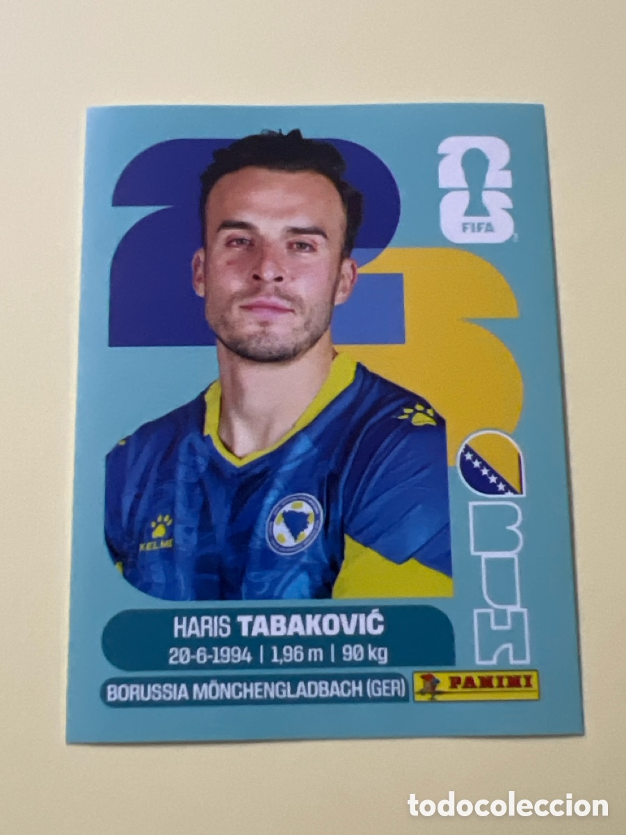 Cromos de f&uacute;tbol: C5576. Tabaković Bosnia Herzegovina BIH 20 Sticker Mundial 2026 FIFA World Cup / Sin pegar
