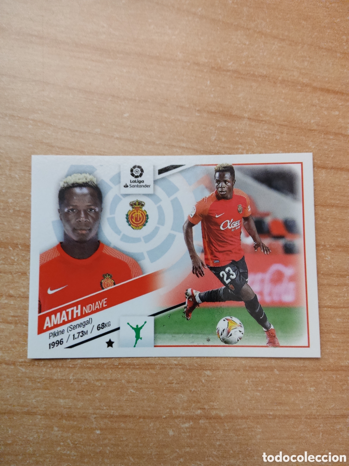Cromos de f&uacute;tbol: 17 A AMATH NDIAYE MALLORCA LIGA ESTE 2022 2023