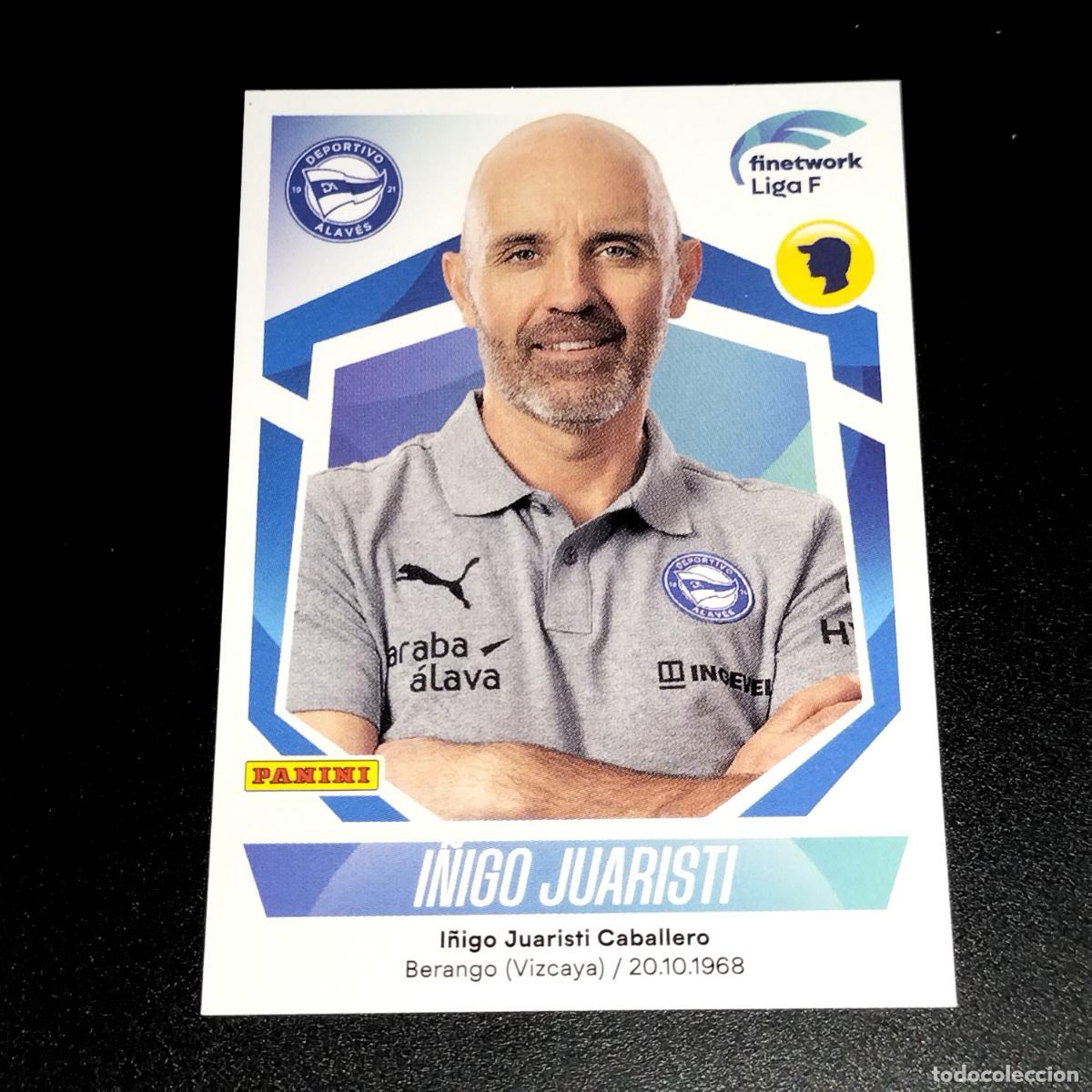 Cromos de f&uacute;tbol: N&ordm; 50 I&Ntilde;IGO JUARISTI DEPORTIVO ALAVES CROMOS FINETWORK LIGA F FEMENINA PANINI 2022 2023 22 23