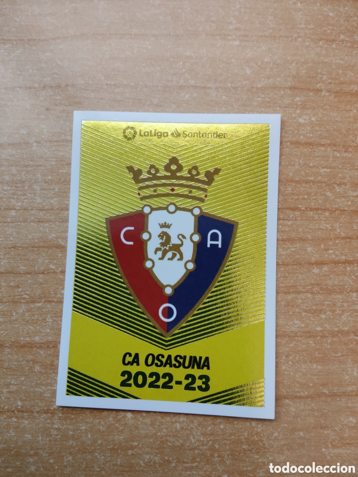 Cromos de f&uacute;tbol: 1 ESCUDO OSASUNA LIGA ESTE 2022 2023