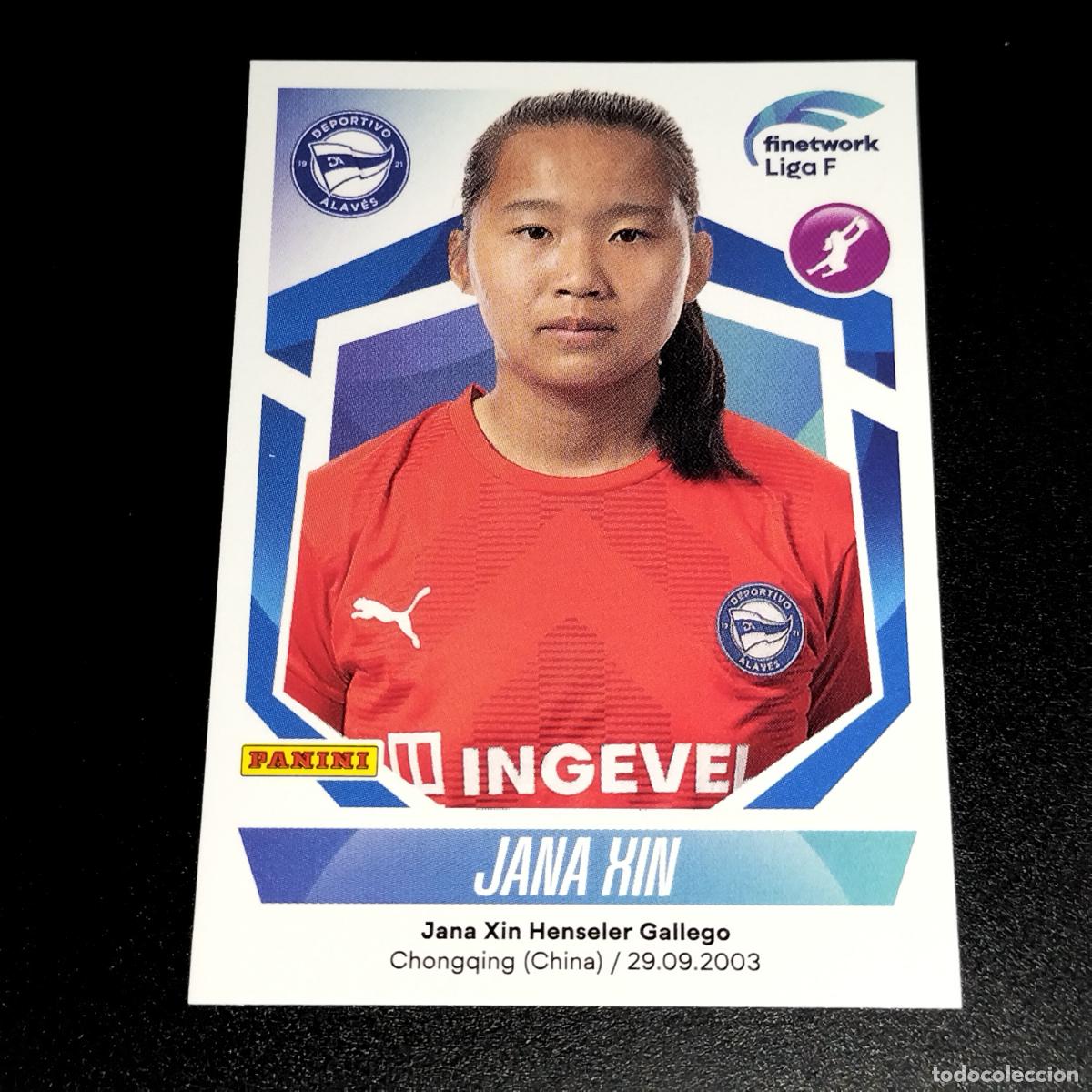 Cromos de f&uacute;tbol: N&ordm; 51 JANA XIN DEPORTIVO ALAVES CROMOS FINETWORK LIGA F FEMENINA PANINI 2022 2023 22 23
