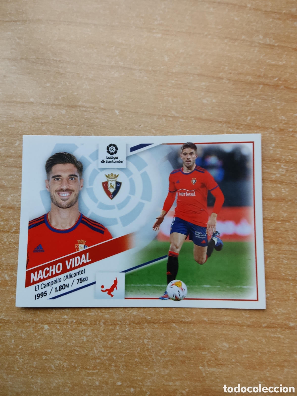 Fu&szlig;ball-Sticker: 5 NACHO VIDAL OSASUNA LIGA ESTE 2022 2023
