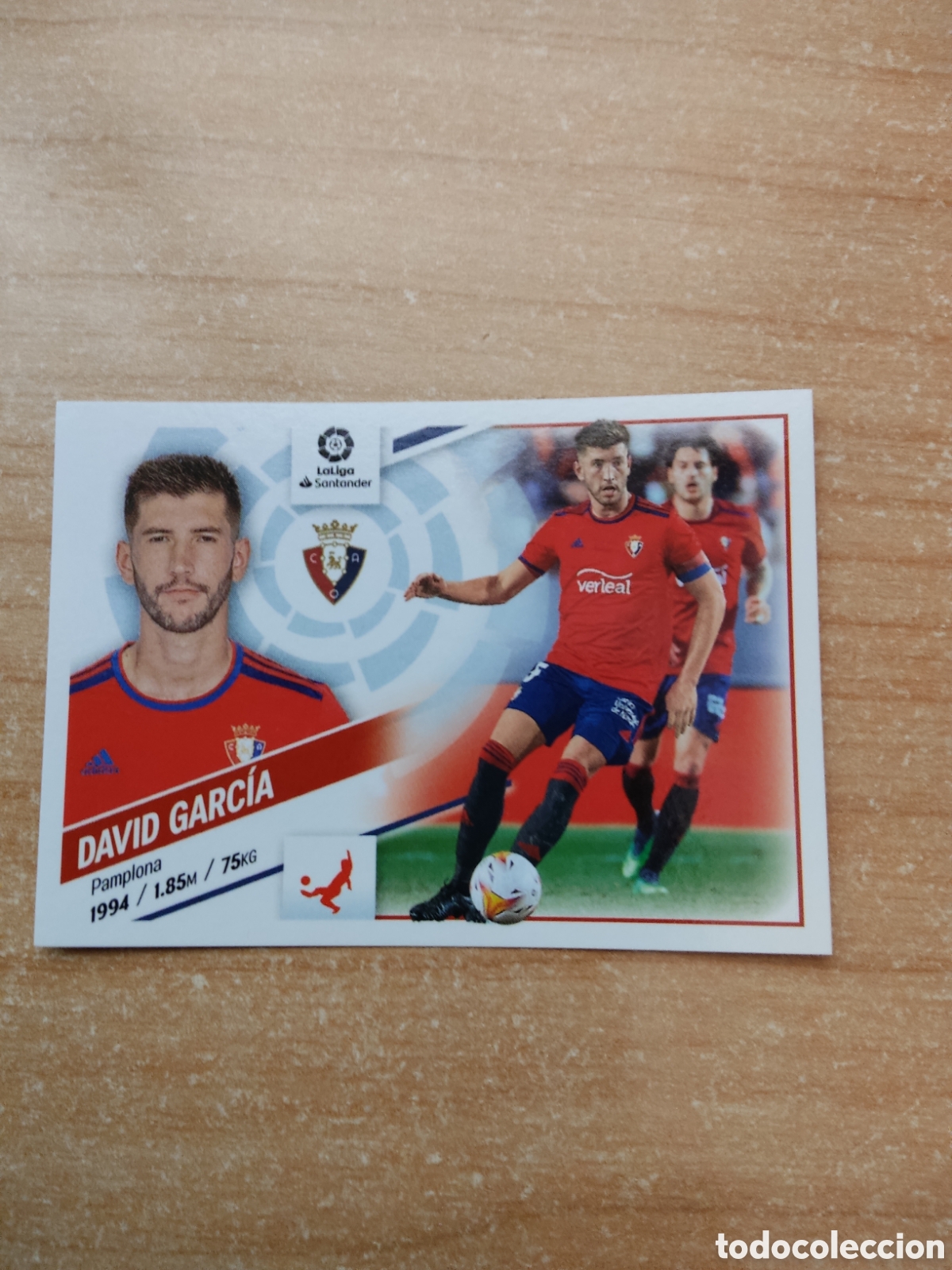 Fu&szlig;ball-Sticker: 6 DAVID GARCIA OSASUNA LIGA ESTE 2022 2023