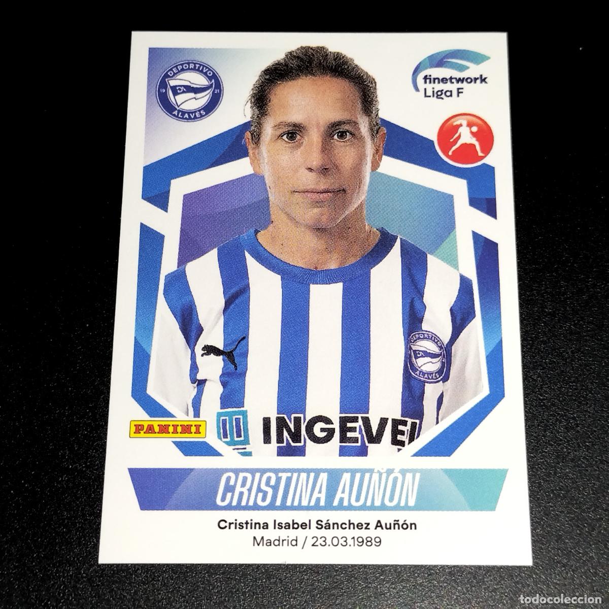 Cromos de f&uacute;tbol: N&ordm; 54 CRISTINA AU&Ntilde;ON DEPORTIVO ALAVES CROMOS FINETWORK LIGA F FEMENINA PANINI 2022 2023 22 23