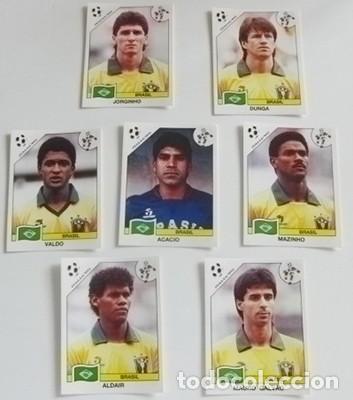 Cromos de Futebol: LOTE CROMOS DE ITALIA 90 PANINI 193 195 196 198 201 203 205 BRASIL MUNDIAL F&Uacute;TBOL 1990 VALDO DUNGA