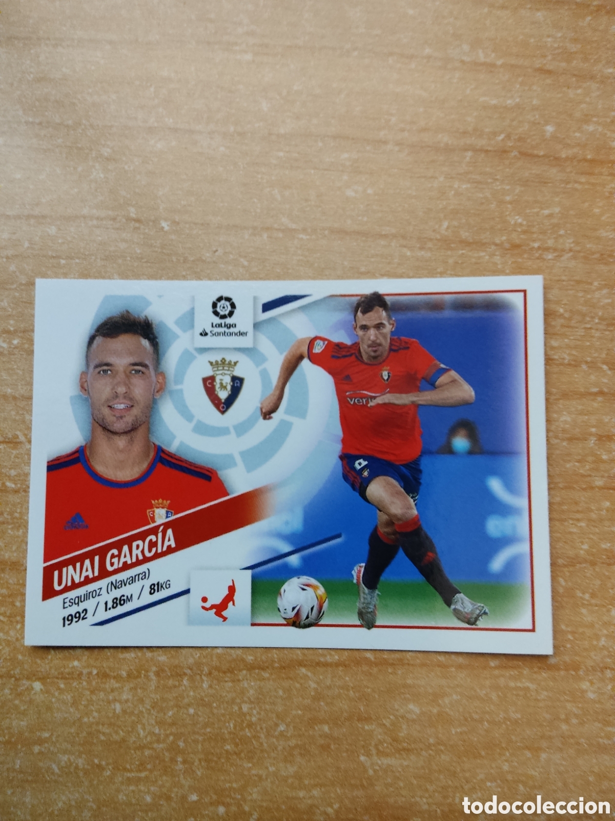 Fu&szlig;ball-Sticker: 9 A UNAI GARCIA OSASUNA LIGA ESTE 2022 2023