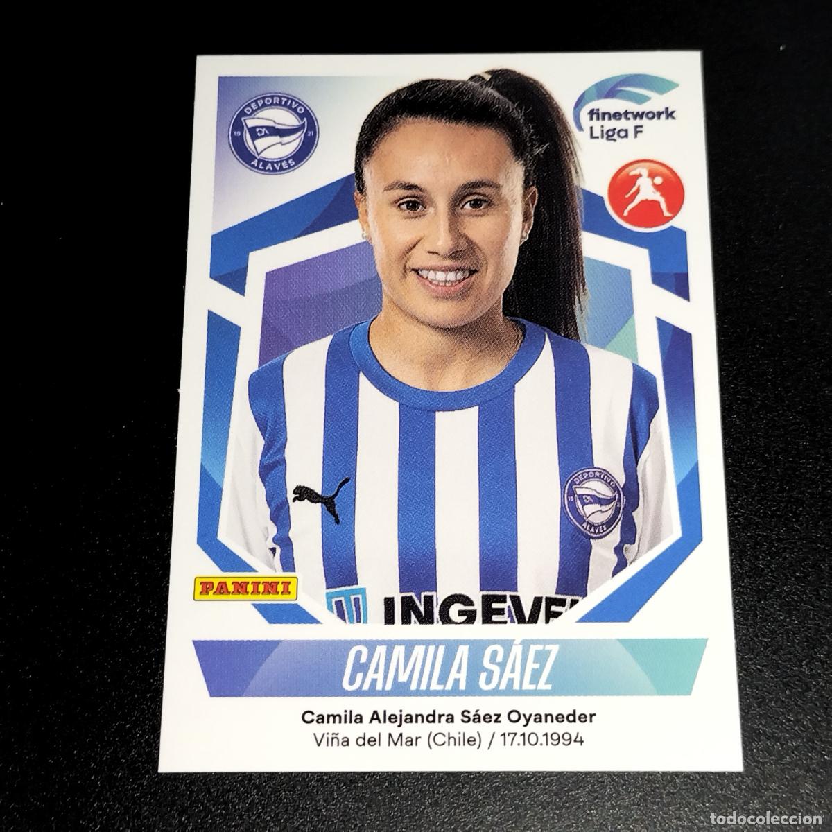 Fu&szlig;ball-Sticker: N&ordm; 57 CAMILA SAEZ DEPORTIVO ALAVES CROMOS FINETWORK LIGA F FEMENINA PANINI 2022 2023 22 23