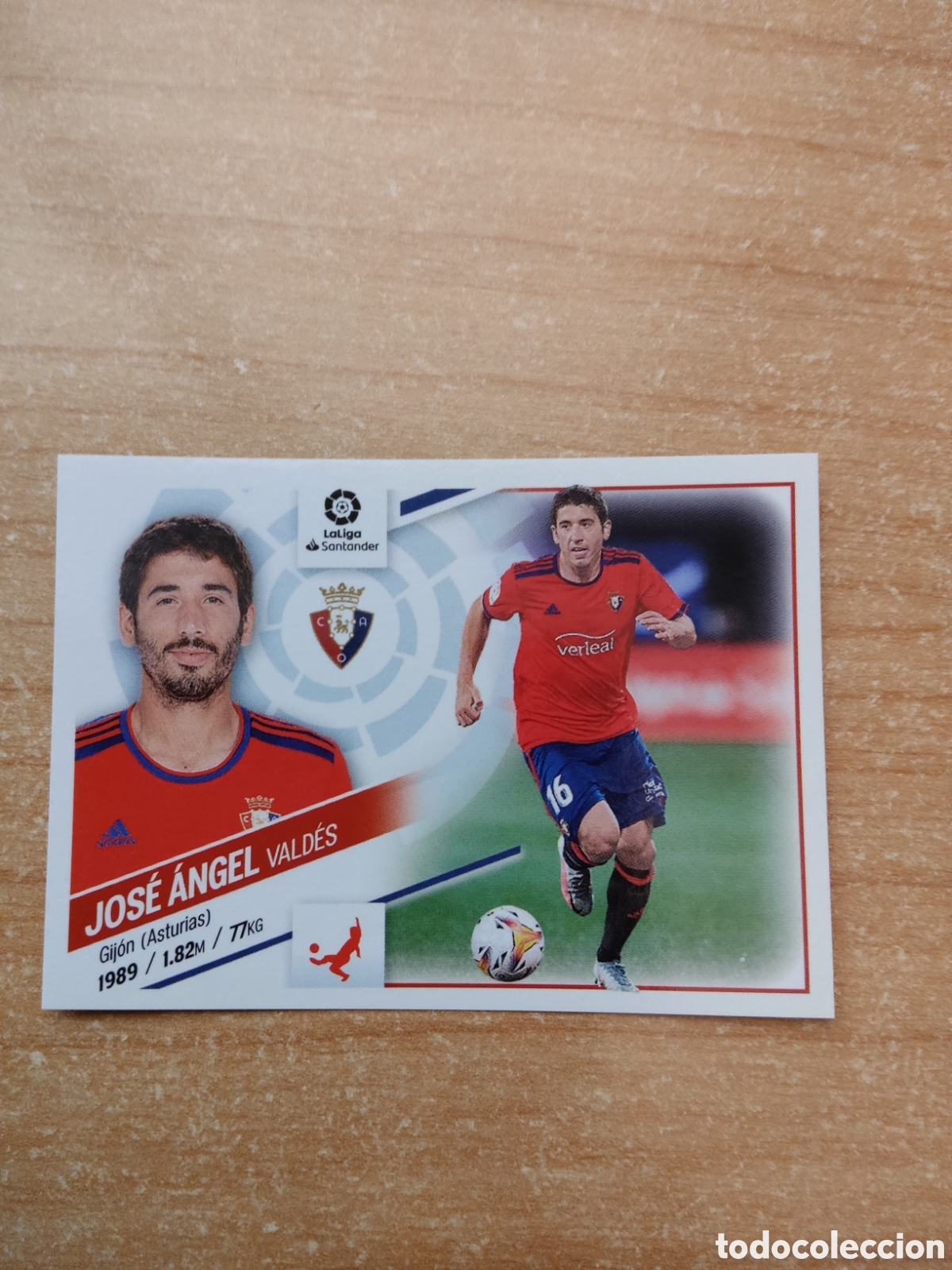 Fu&szlig;ball-Sticker: 9 B JOSE ANGEL VALDES OSASUNA LIGA ESTE 2022 2023