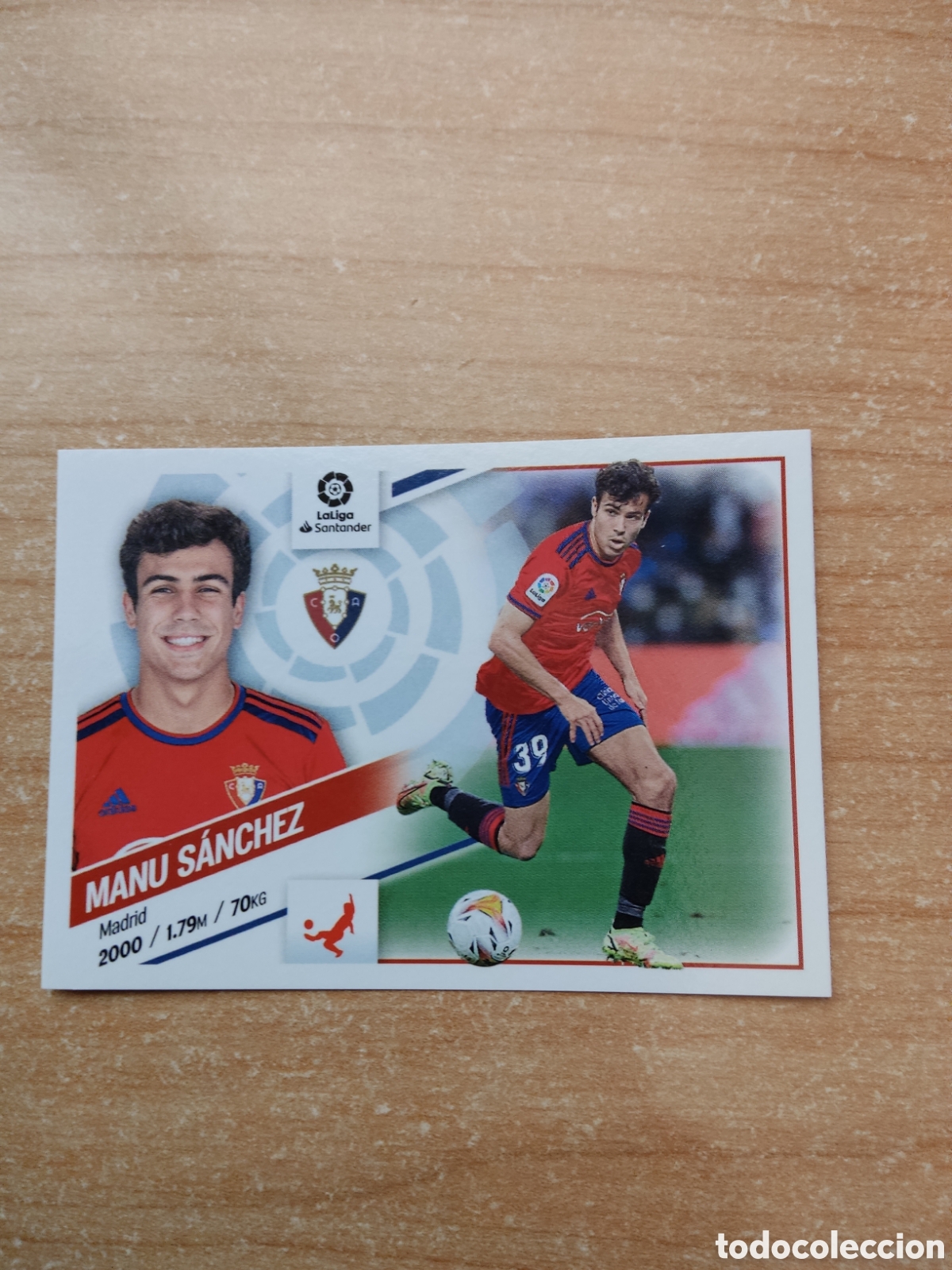Fu&szlig;ball-Sticker: 10 MANU SANCHEZ OSASUNA LIGA ESTE 2022 2023