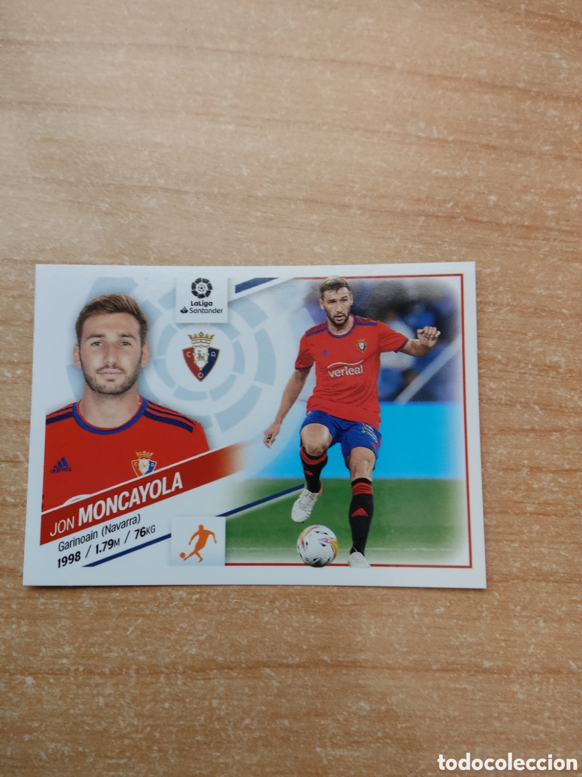 Cromos de f&uacute;tbol: 12 JON MONCAYOLA OSASUNA LIGA ESTE 2022 2023