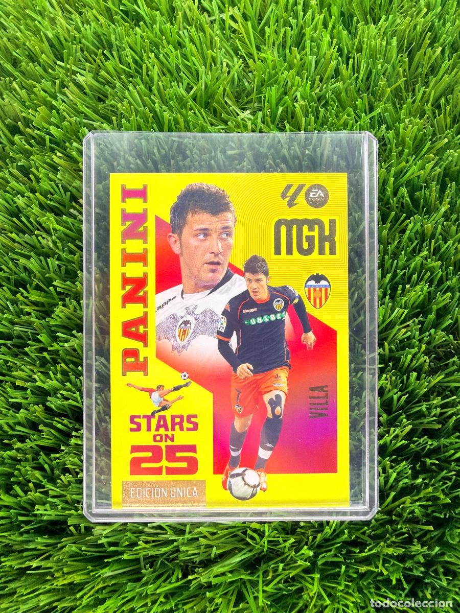Cromos de f&uacute;tbol: N&ordm; 435 Villa Stars on 25 Valencia CF Megacracks 26 27