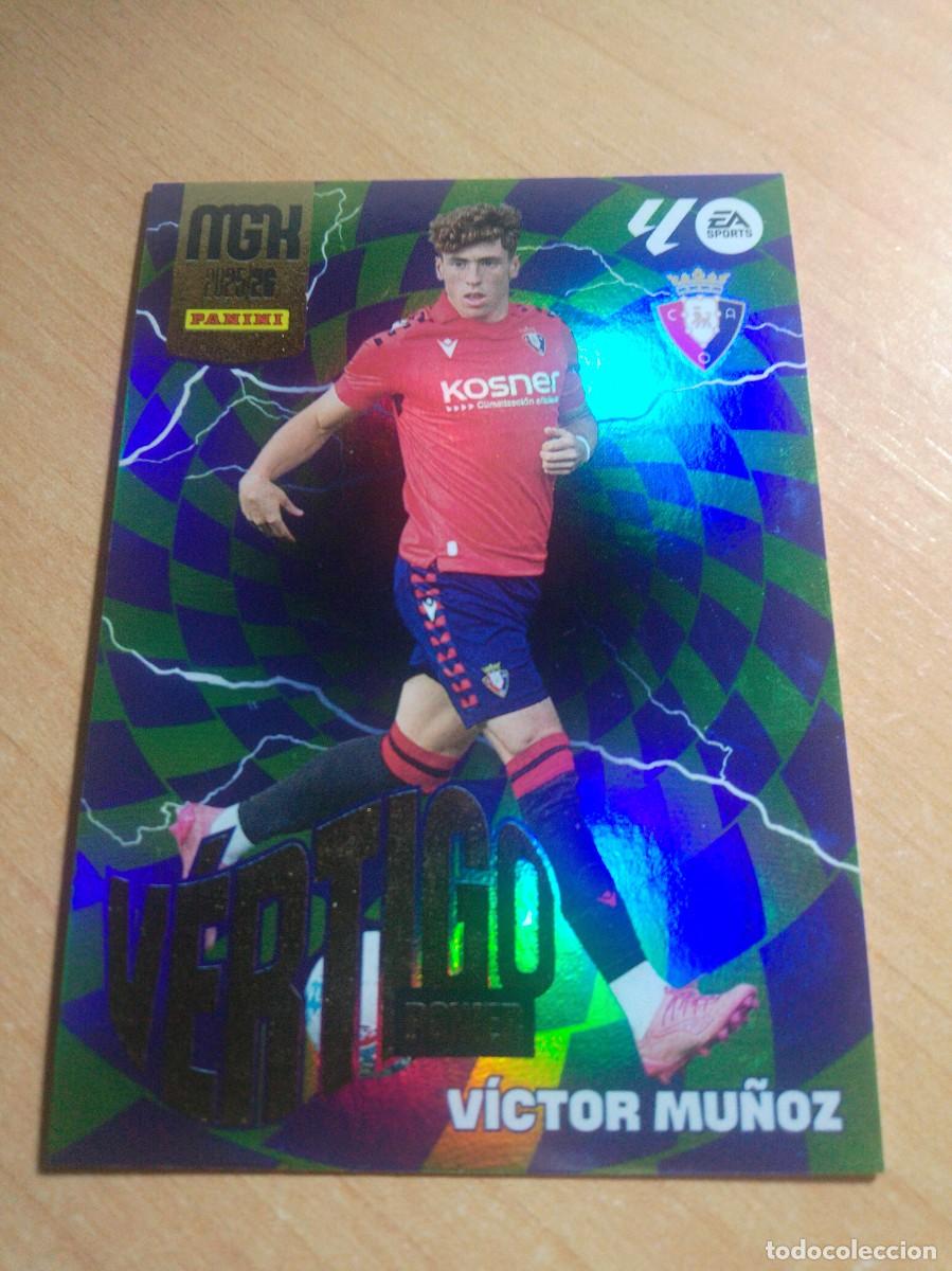 Cromos de f&uacute;tbol: P 510 VICTOR MU&Ntilde;OZ FUEGO POWER DEL OSASUNA 25 26 MGK 2025 2026 MEGACRACKS NUEVO
