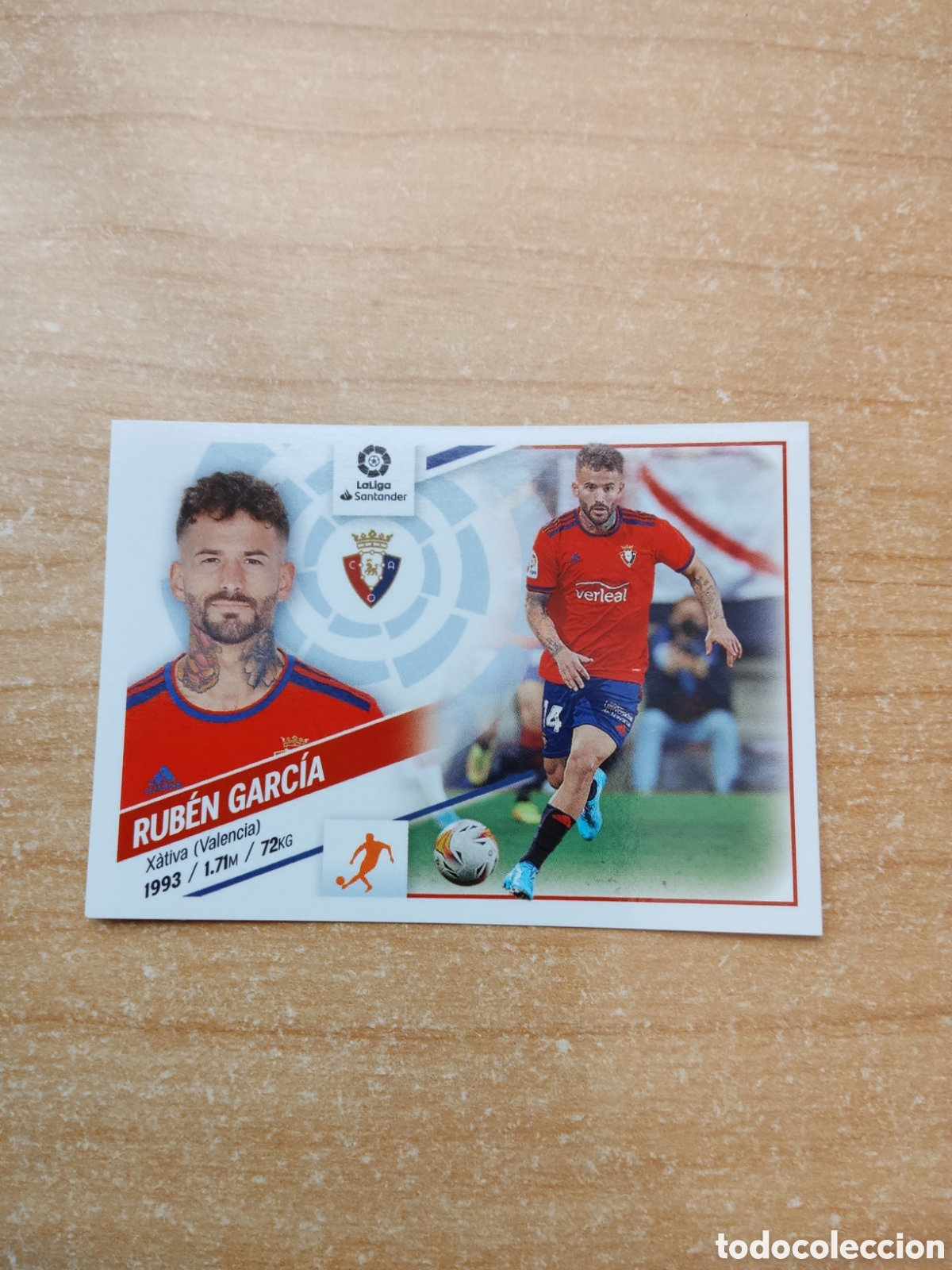 Cromos de f&uacute;tbol: 16 RUBEN GARCIA OSASUNA LIGA ESTE 2022 2023